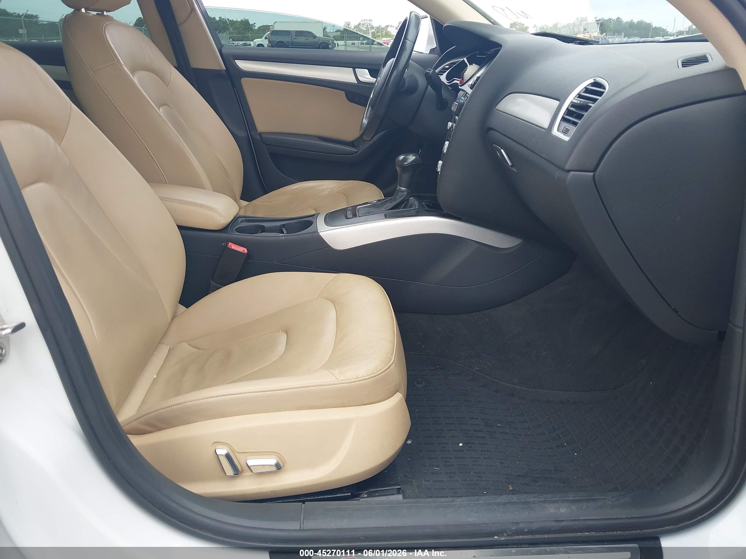 2015 Audi A4 2.0t Premium White vin: WAUEFAFL7FN016717