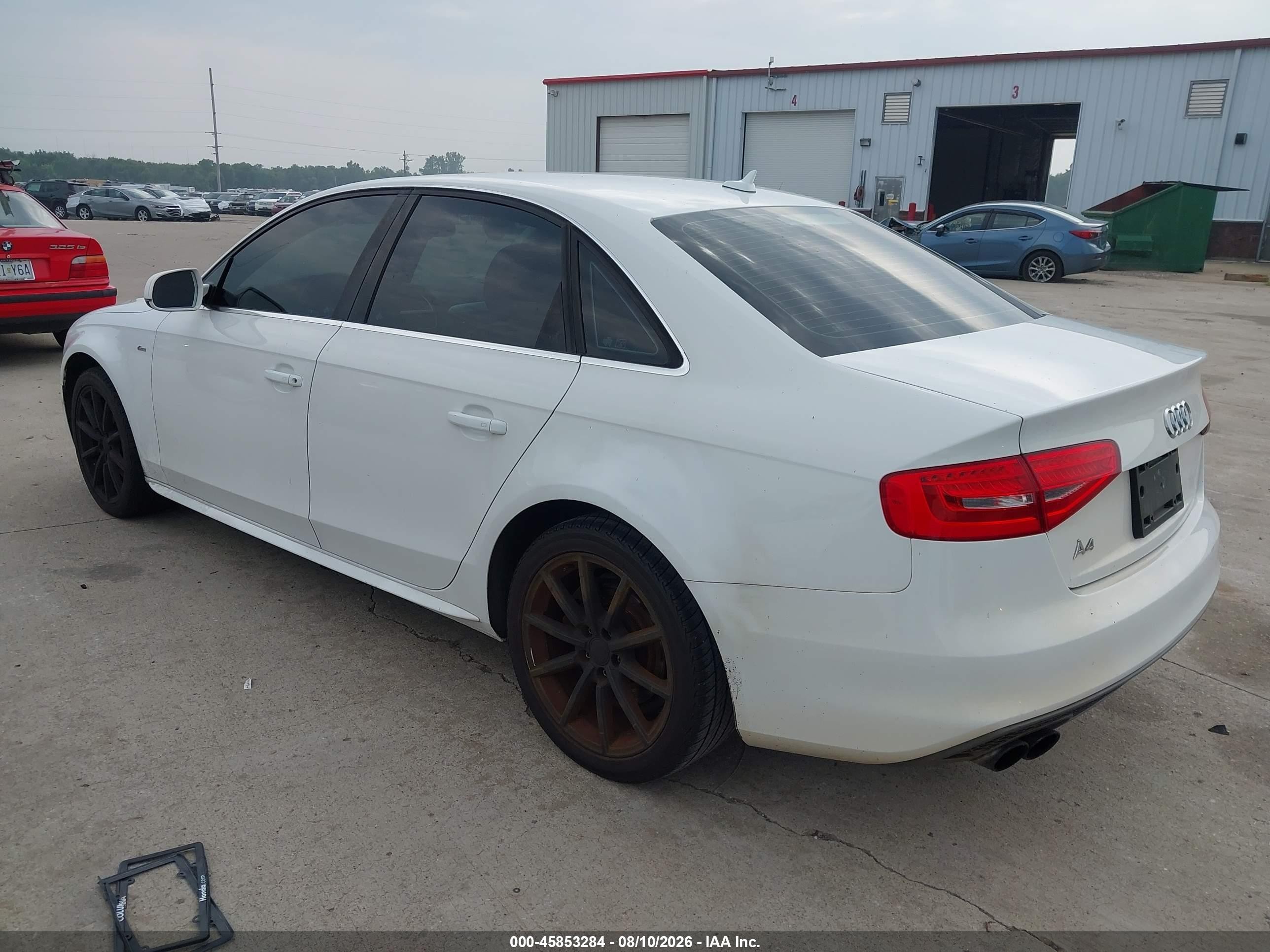 2014 Audi A4 2.0t Premium White vin: WAUEFAFL8EN003909