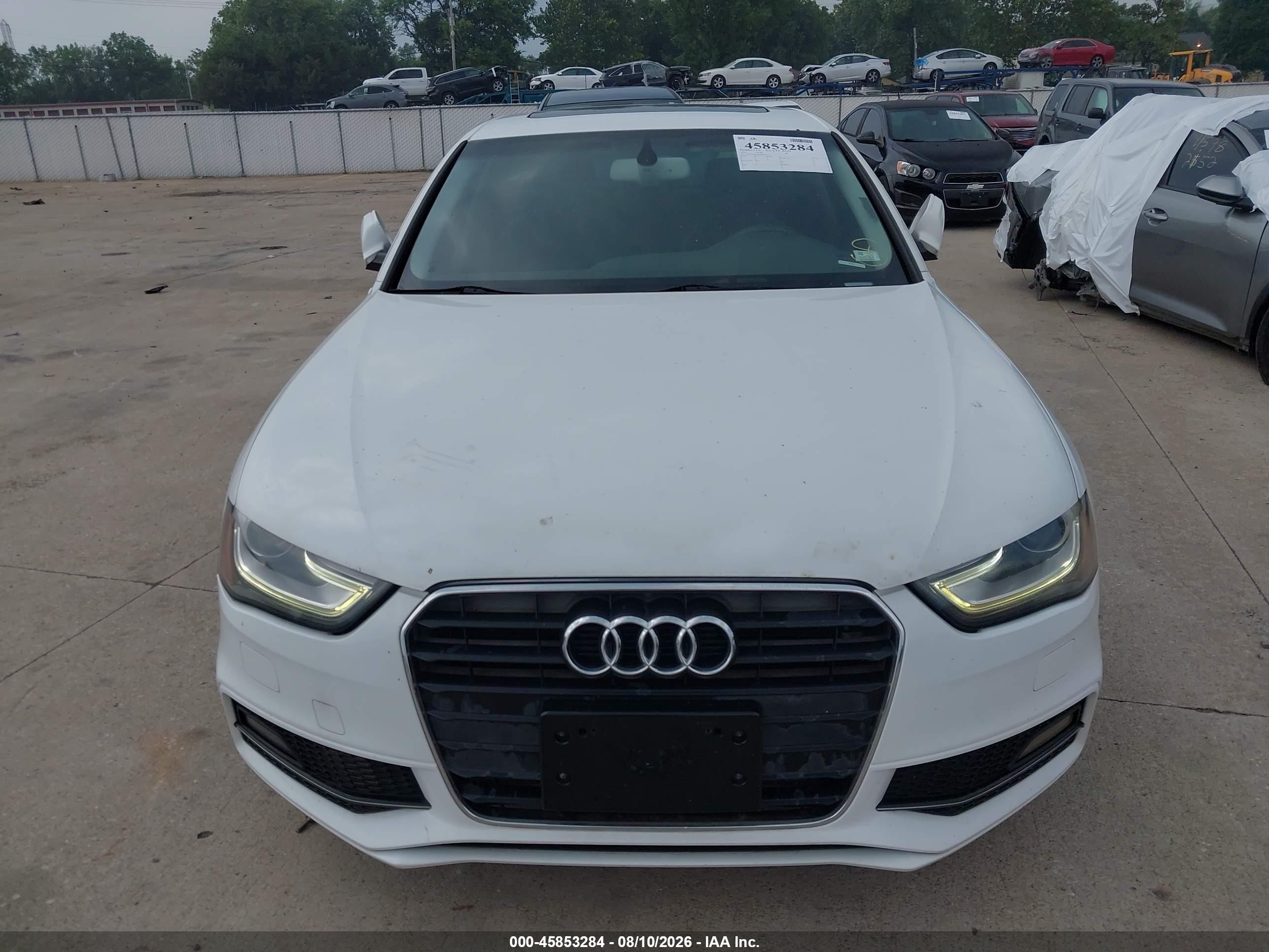 2014 Audi A4 2.0t Premium White vin: WAUEFAFL8EN003909