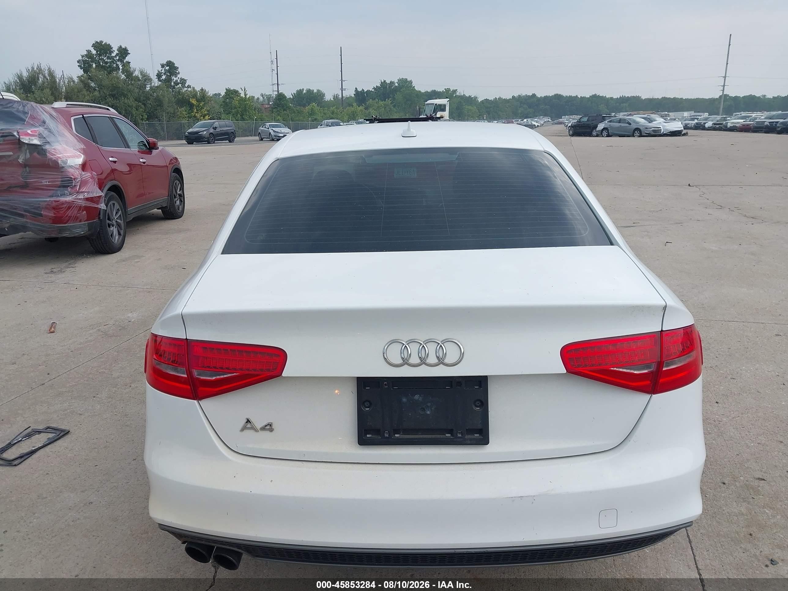 2014 Audi A4 2.0t Premium White vin: WAUEFAFL8EN003909