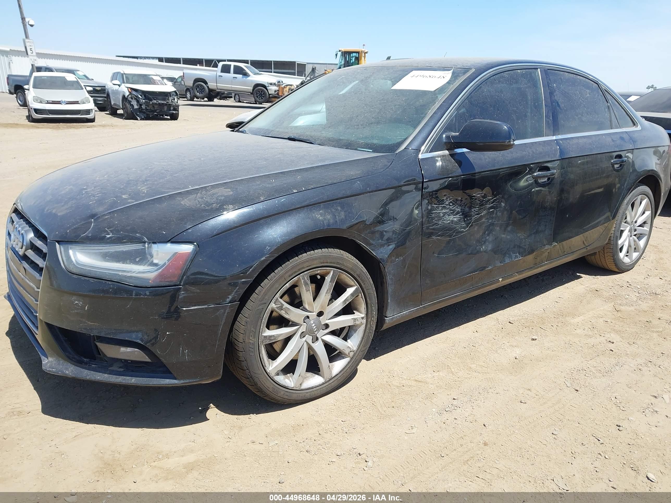 2013 Audi A4 2.0t Premium Black vin: WAUEFAFL9DN010219