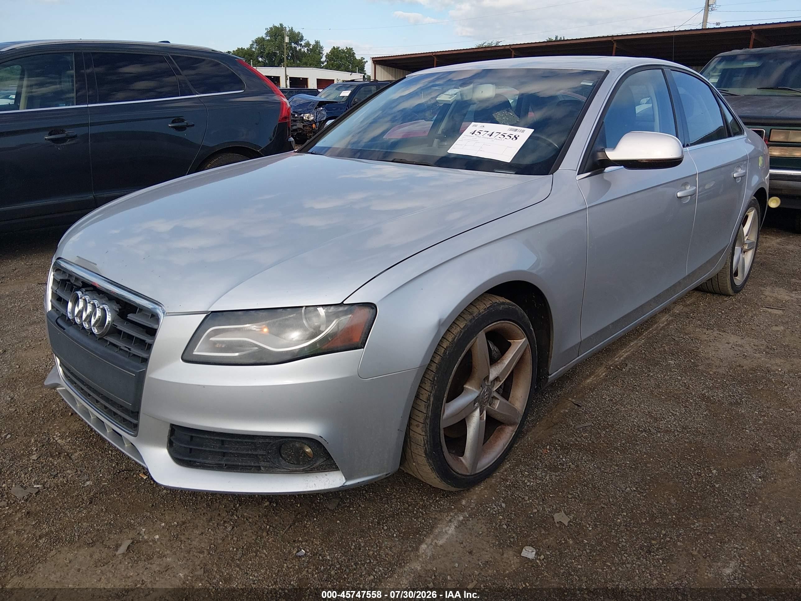 2011 Audi A4 2.0t Premium Plus Silver vin: WAUEFAFLXBN046904