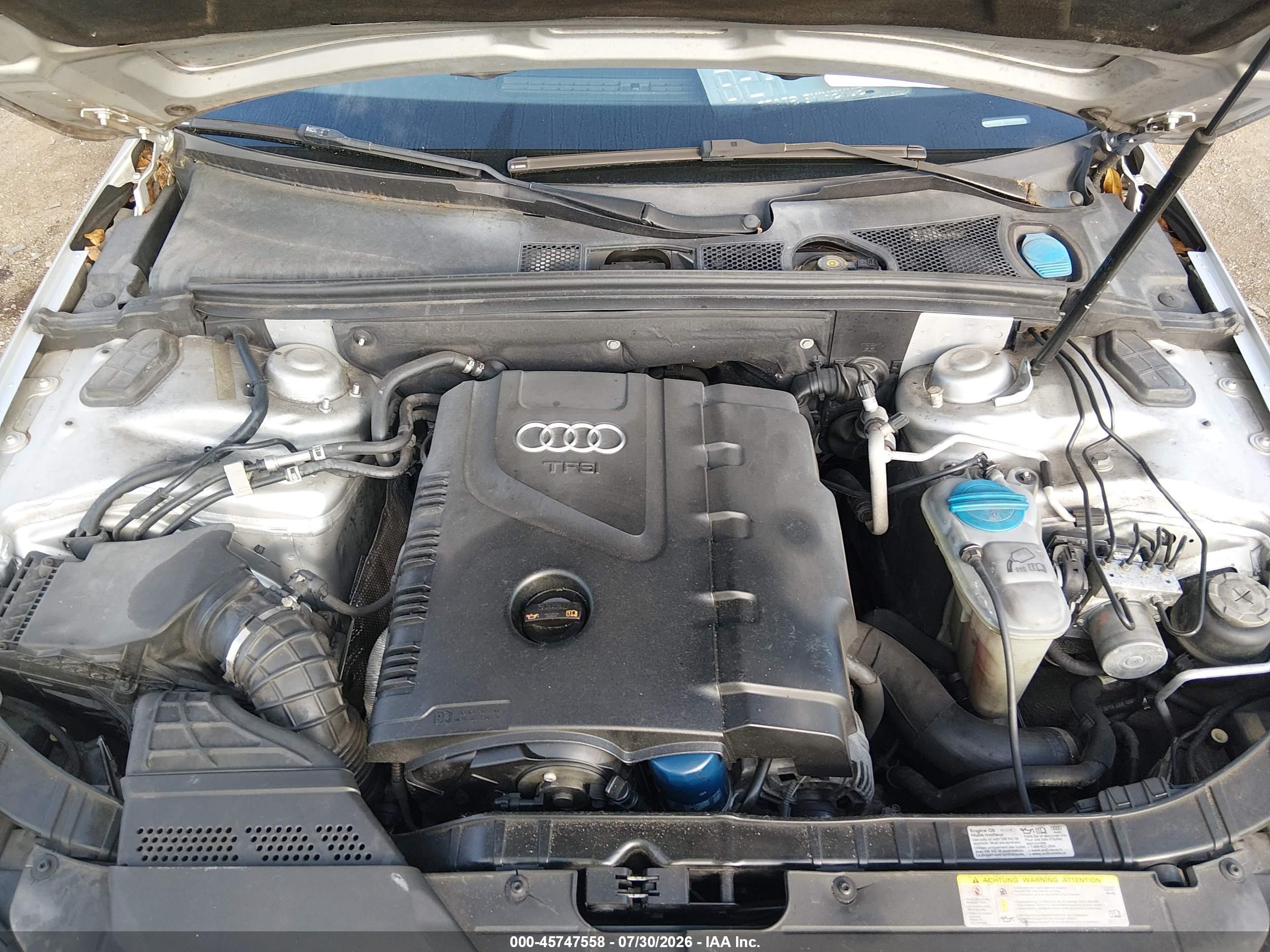 2011 Audi A4 2.0t Premium Plus Silver vin: WAUEFAFLXBN046904