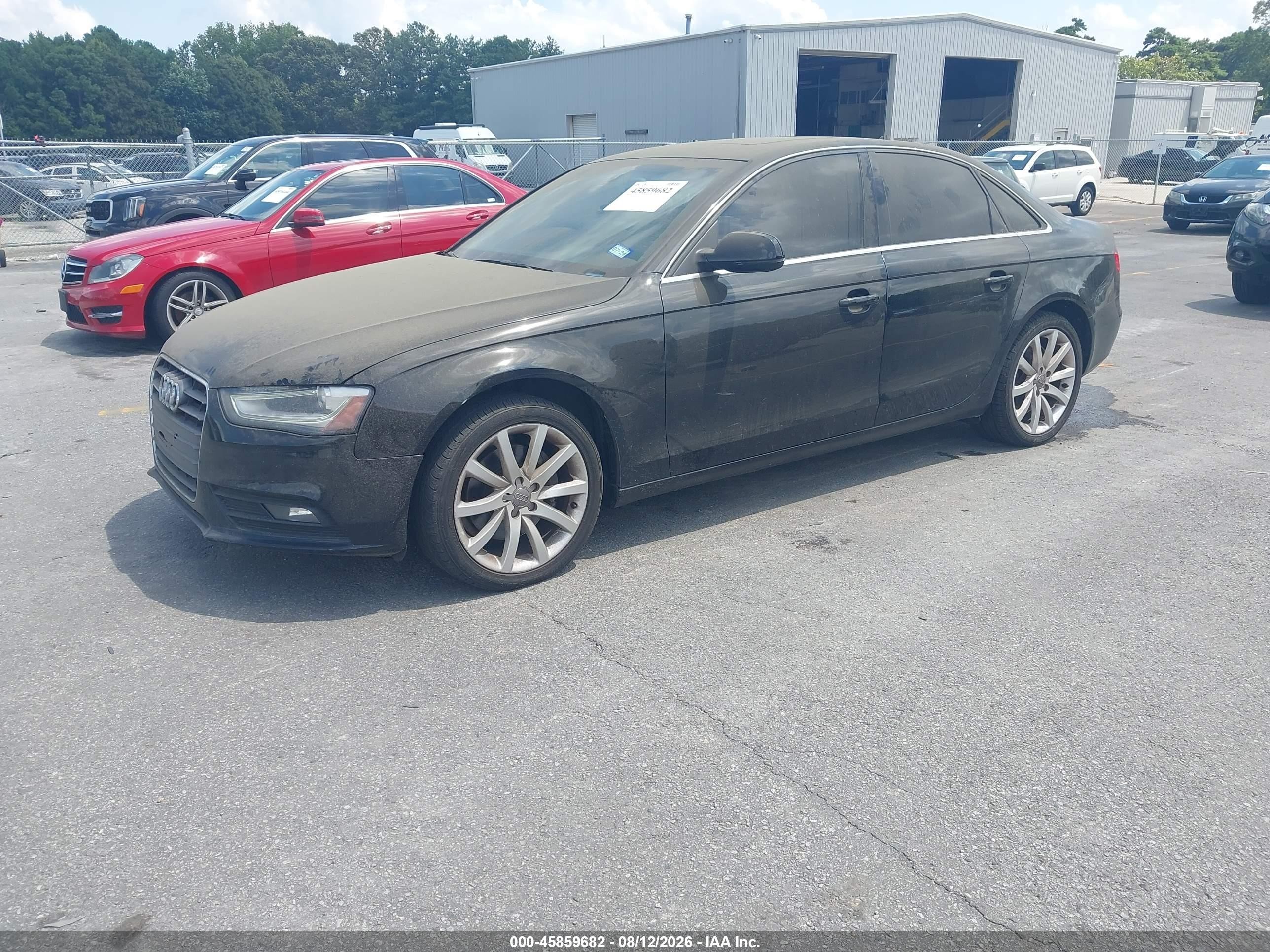 2013 Audi A4 2.0t Premium Black vin: WAUEFAFLXDN045657