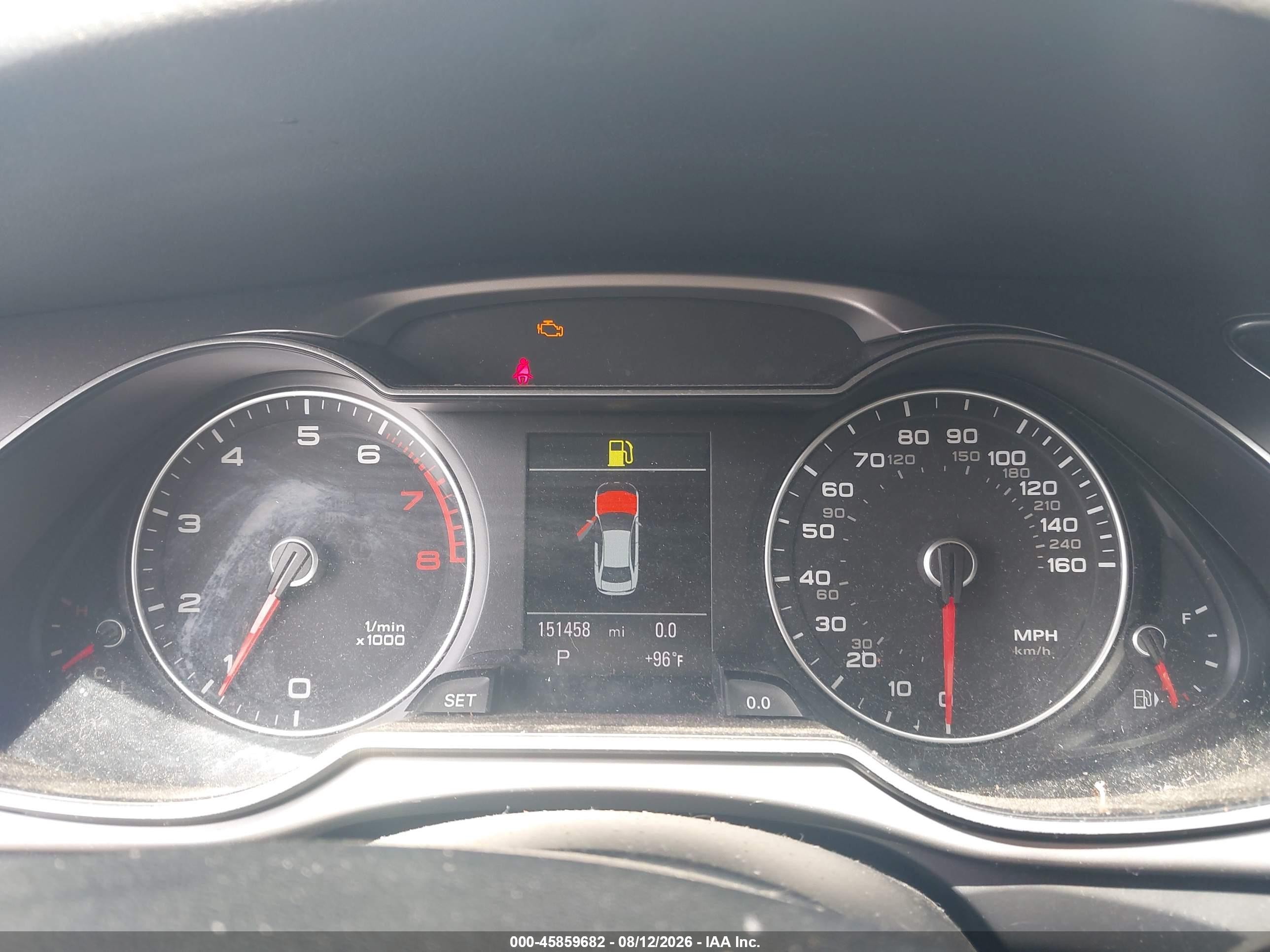 2013 Audi A4 2.0t Premium Black vin: WAUEFAFLXDN045657