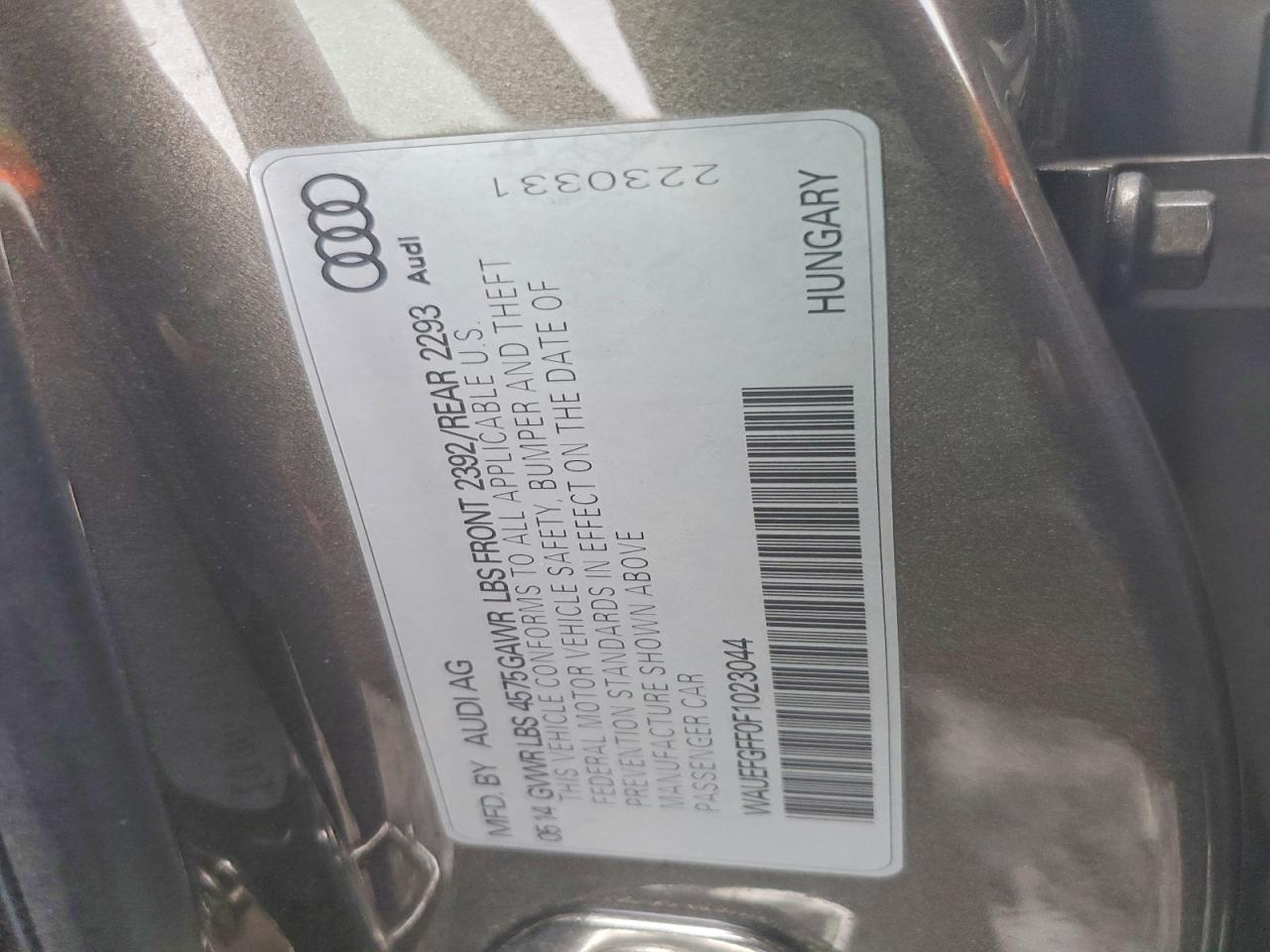 2015 Audi A3 Premium Plus Tan vin: WAUEFGFF0F1023044