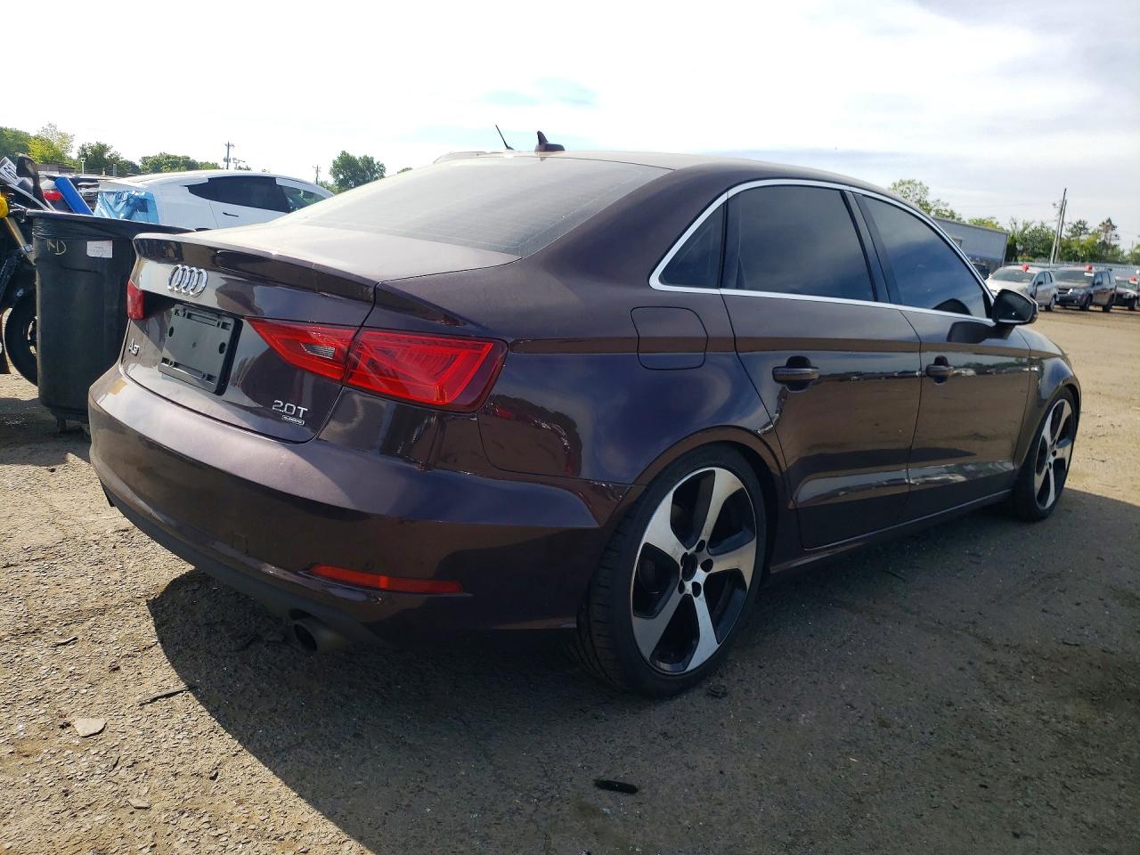 2015 Audi A3 Premium Plus Maroon vin: WAUEFGFF1F1029595