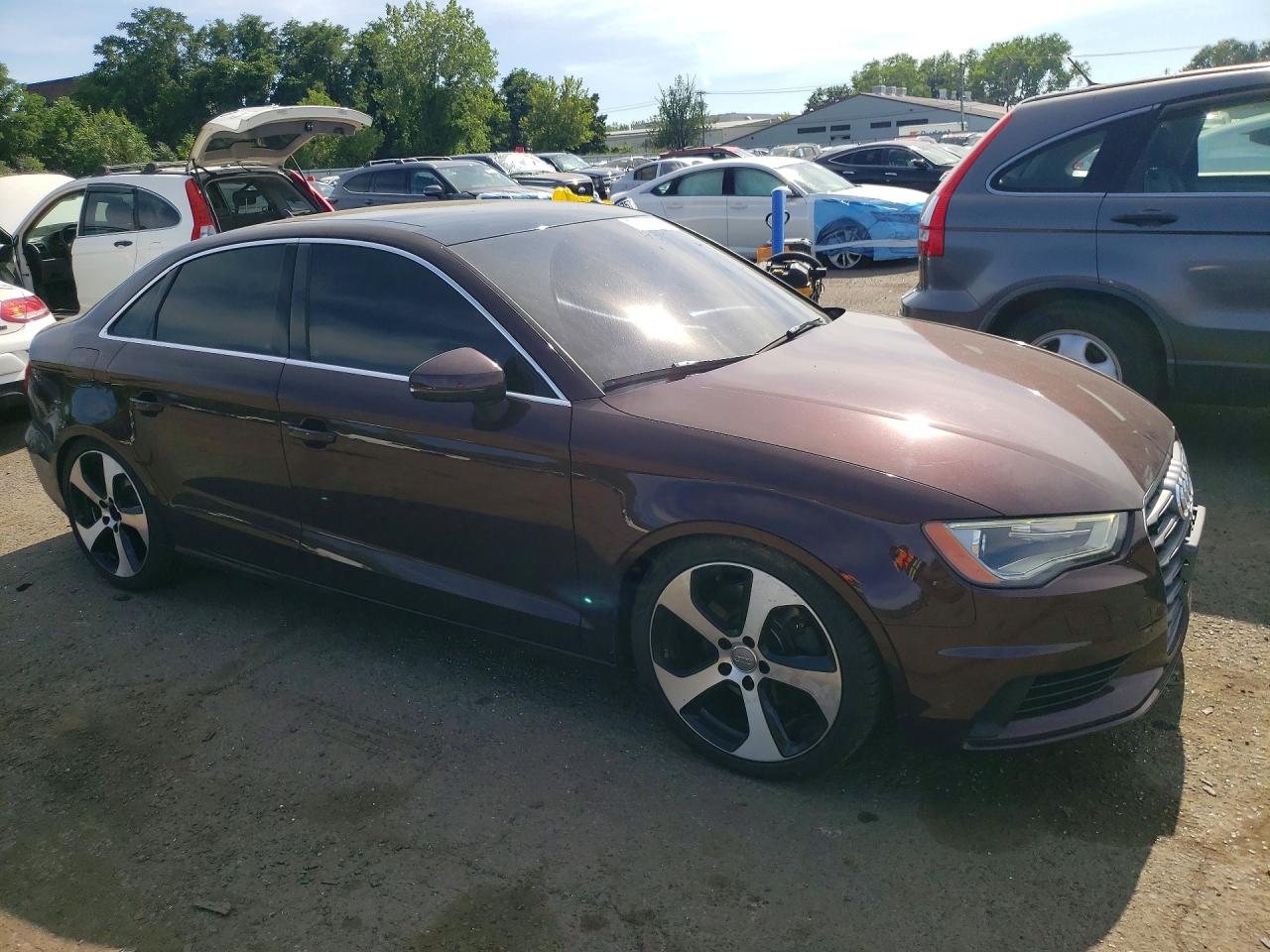 2015 Audi A3 Premium Plus Maroon vin: WAUEFGFF1F1029595