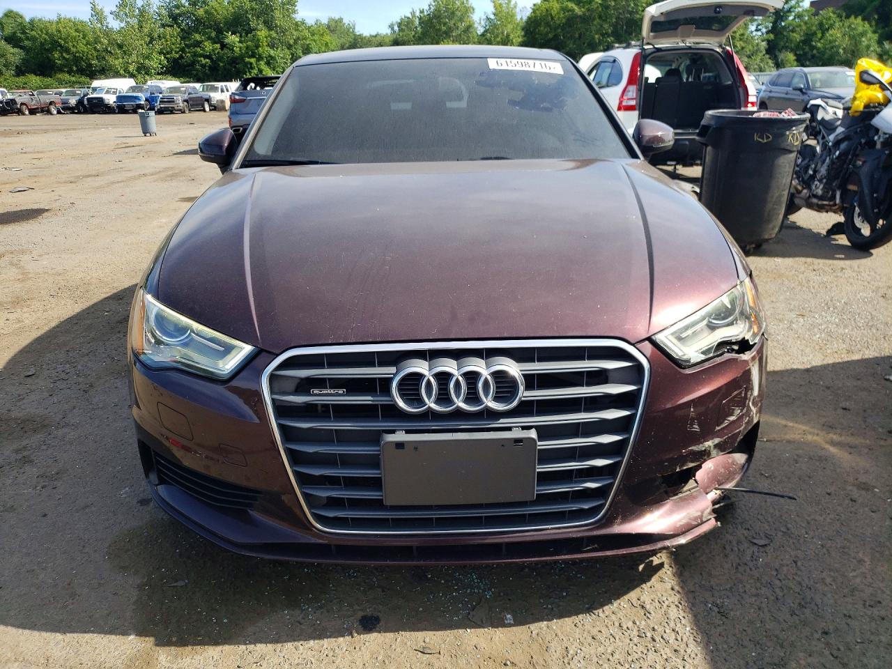 2015 Audi A3 Premium Plus Maroon vin: WAUEFGFF1F1029595