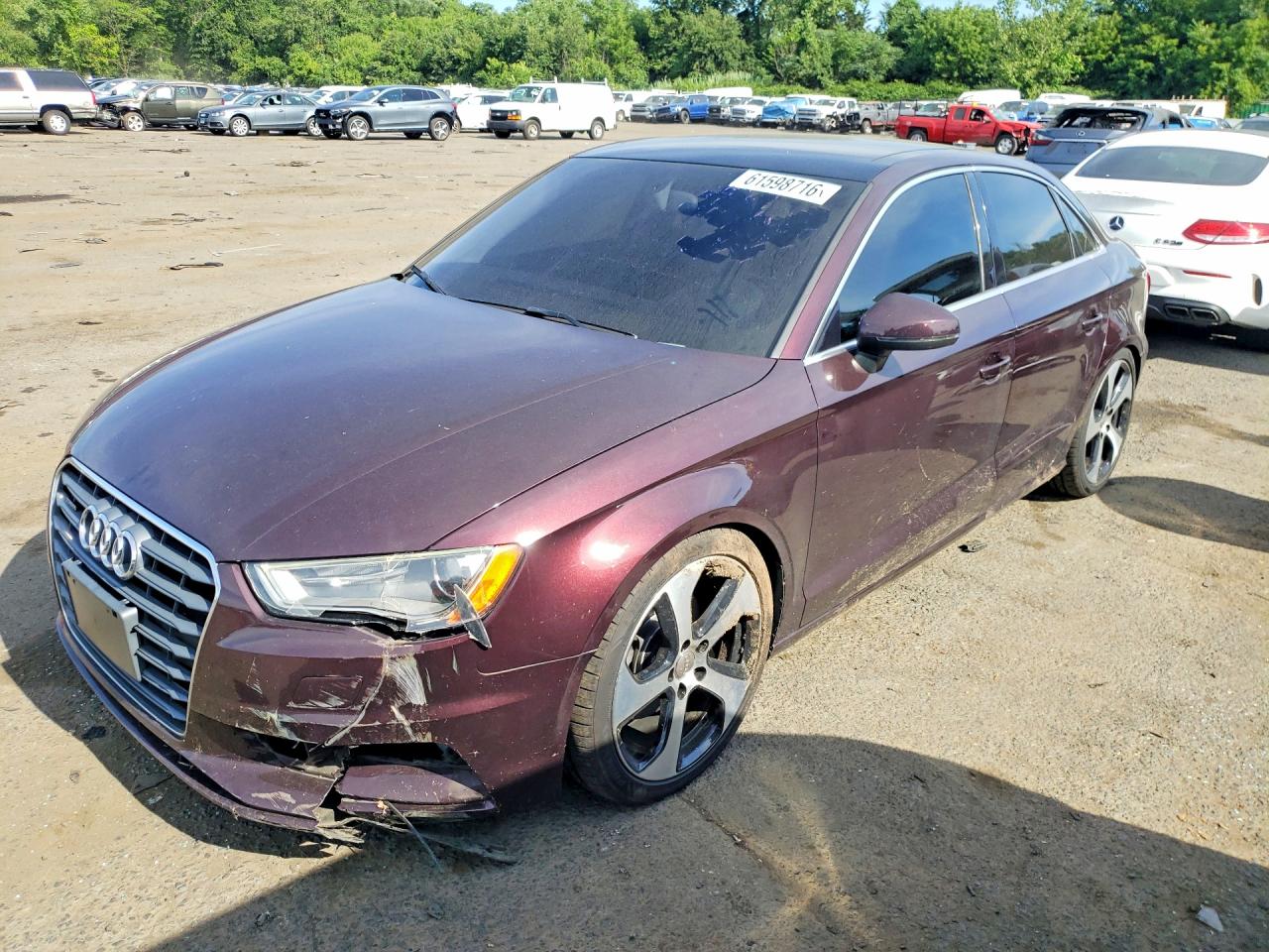 2015 Audi A3 Premium Plus Maroon vin: WAUEFGFF1F1029595
