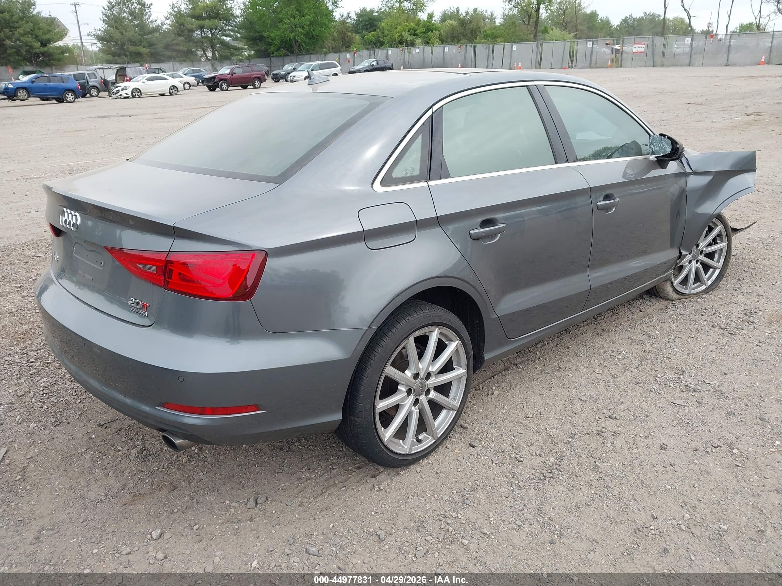 2015 Audi A3 2.0t Premium Gray vin: WAUEFGFF1F1128644