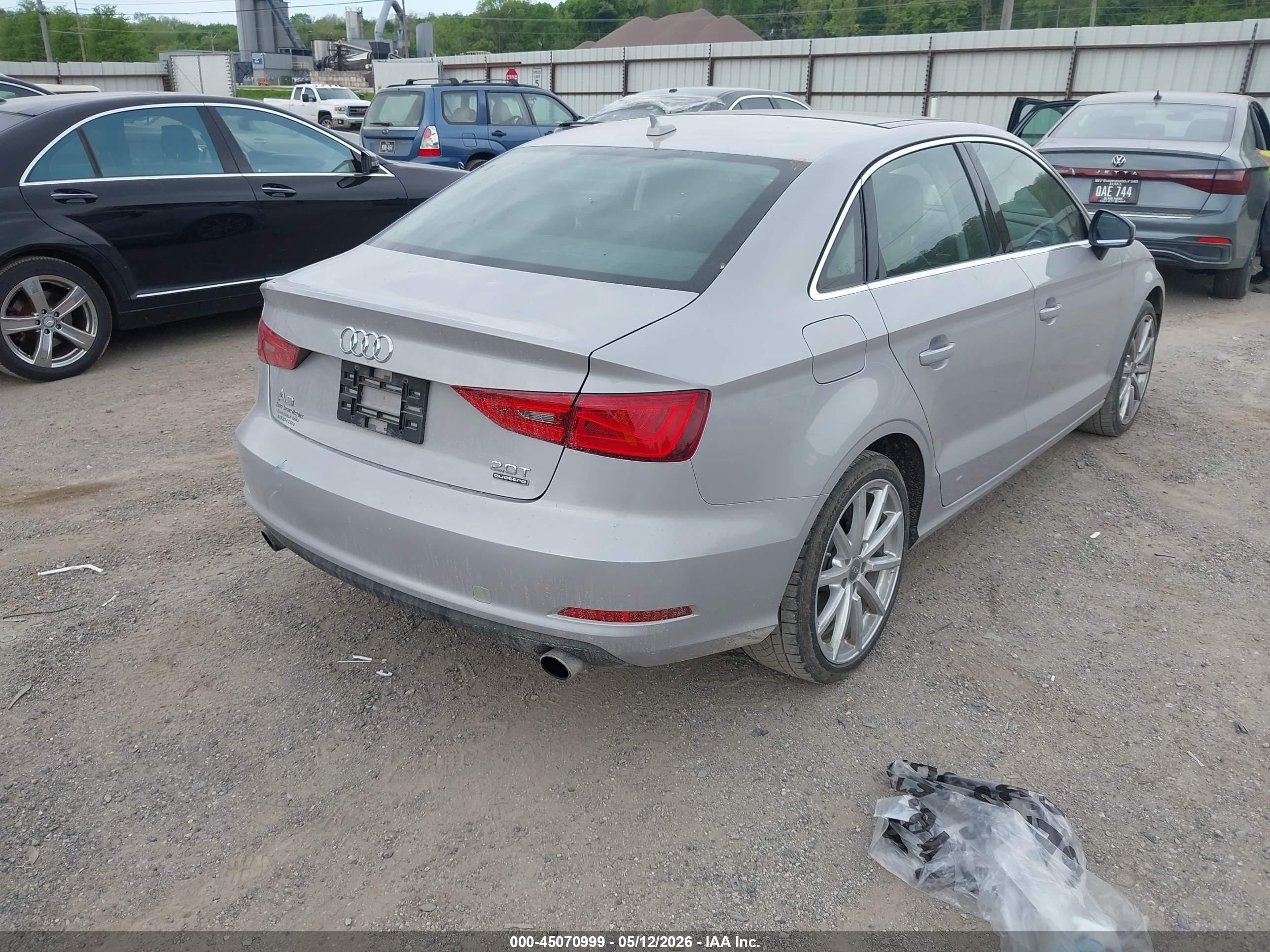 2015 Audi A3 2.0t Premium Silver vin: WAUEFGFF2F1134999