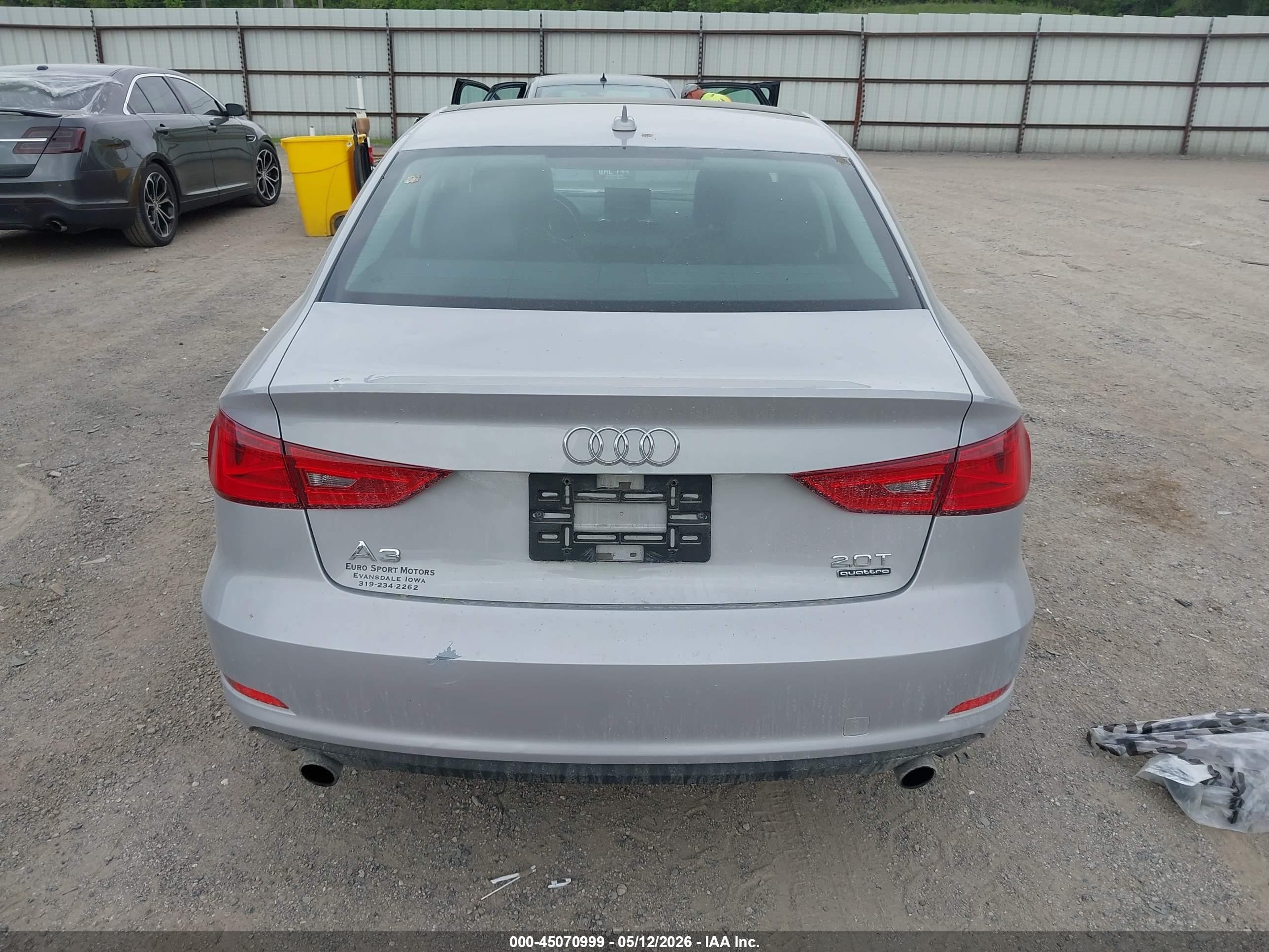 2015 Audi A3 2.0t Premium Silver vin: WAUEFGFF2F1134999