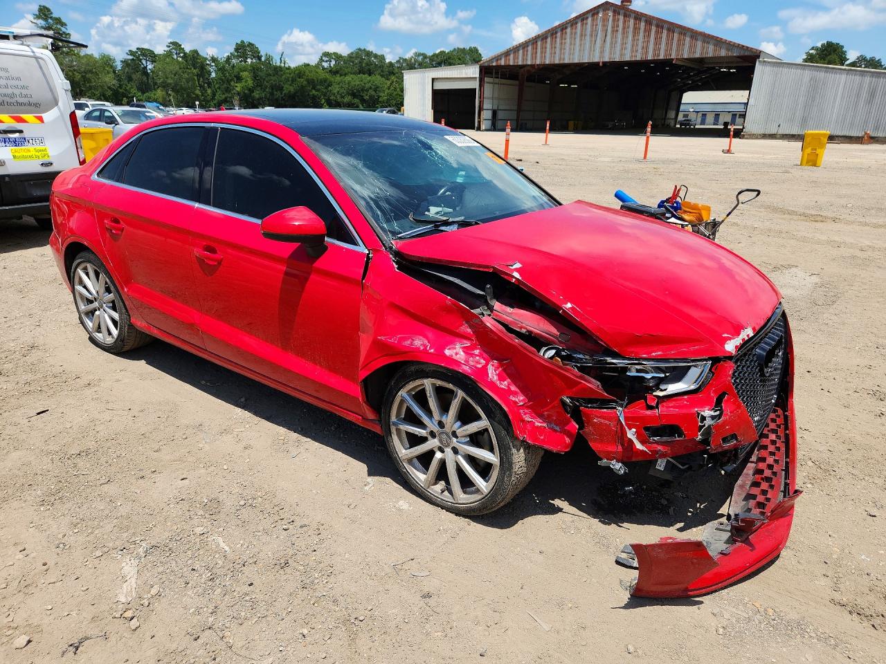 2015 Audi A3 Premium Plus Red vin: WAUEFGFF3F1119430