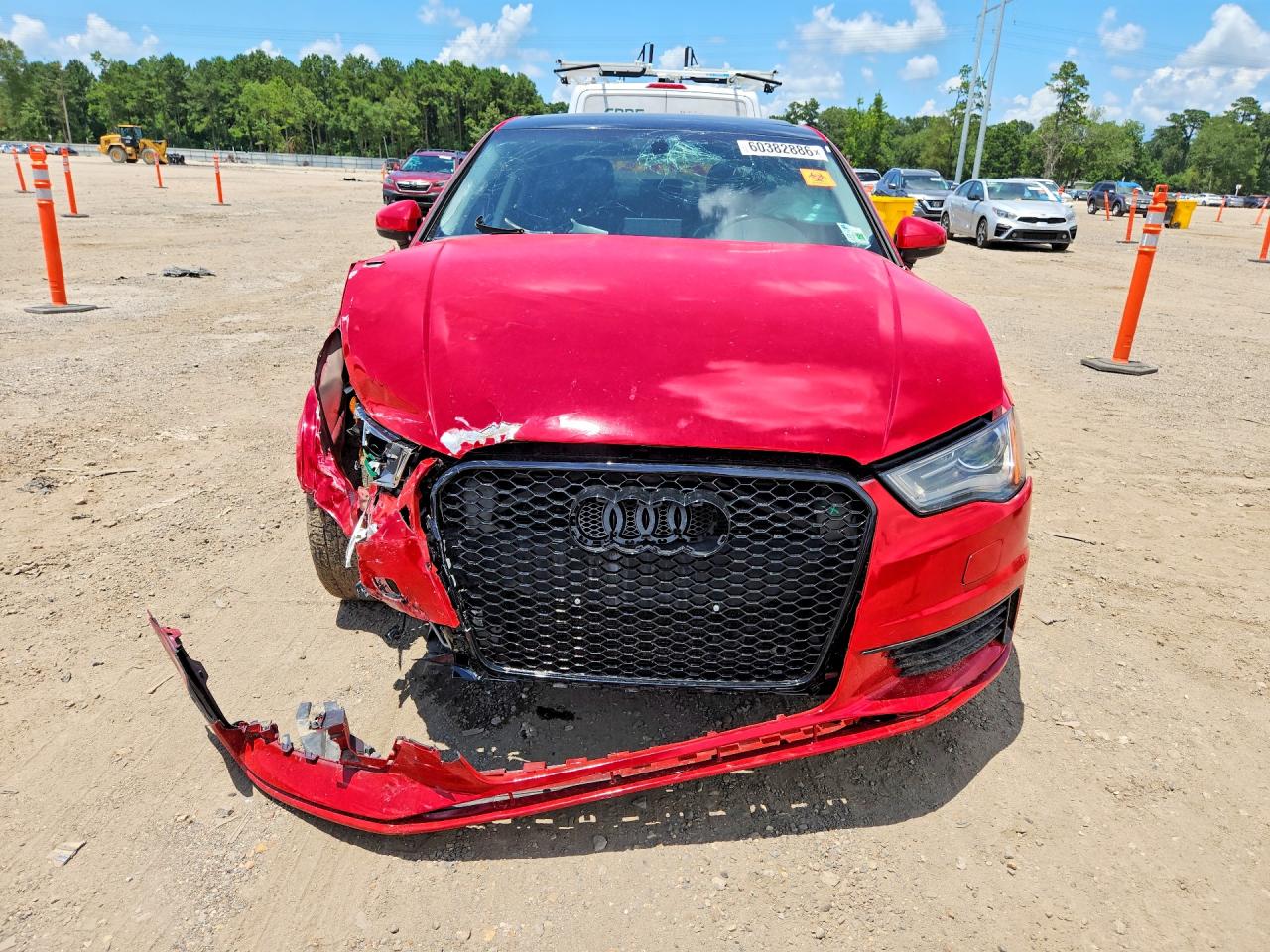 2015 Audi A3 Premium Plus Red vin: WAUEFGFF3F1119430