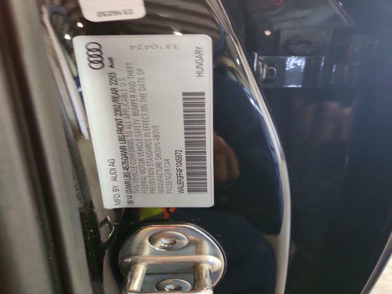 2015 Audi A3 Premium Plus Black vin: WAUEFGFF4F1045872
