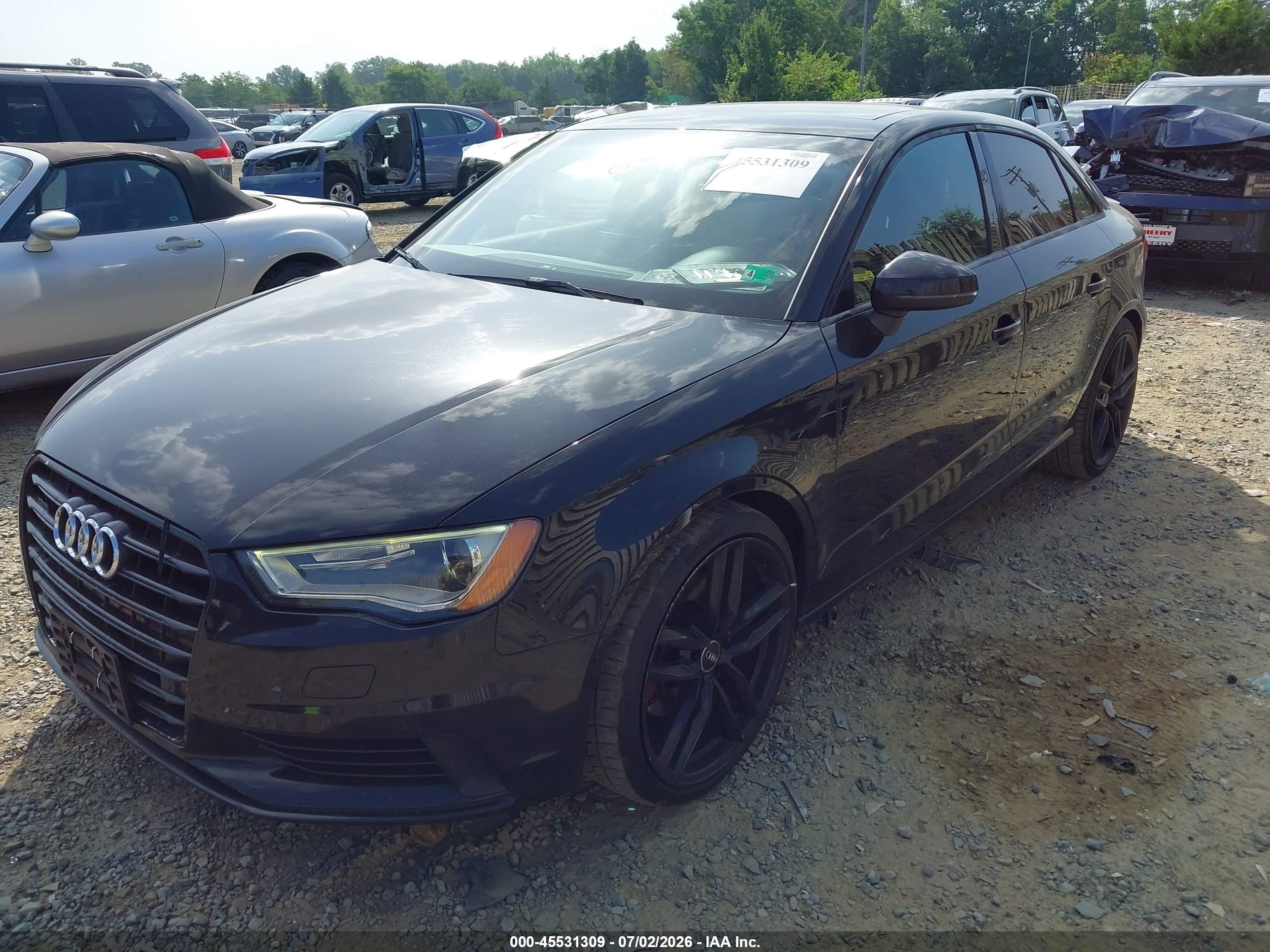 2015 Audi A3 2.0t Premium Black vin: WAUEFGFF4F1047847