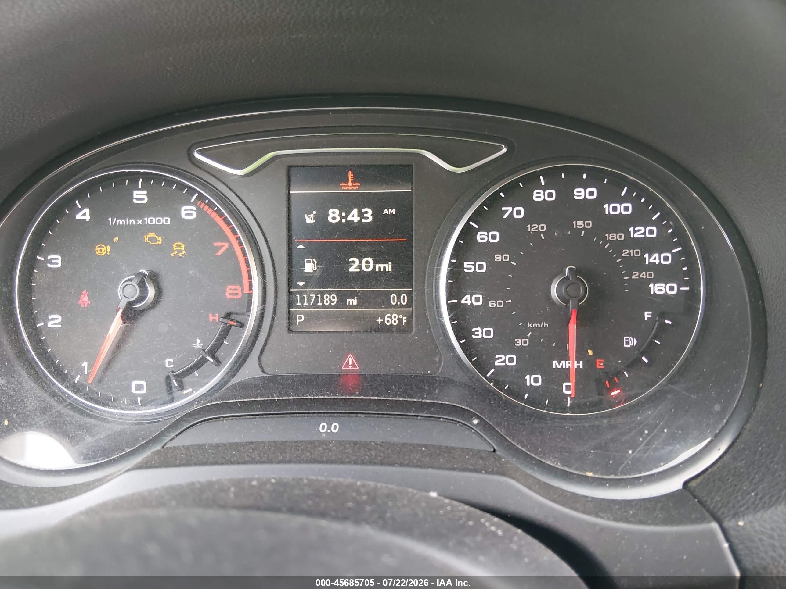 2015 Audi A3 2.0t Premium Белый vin: WAUEFGFF4F1112177