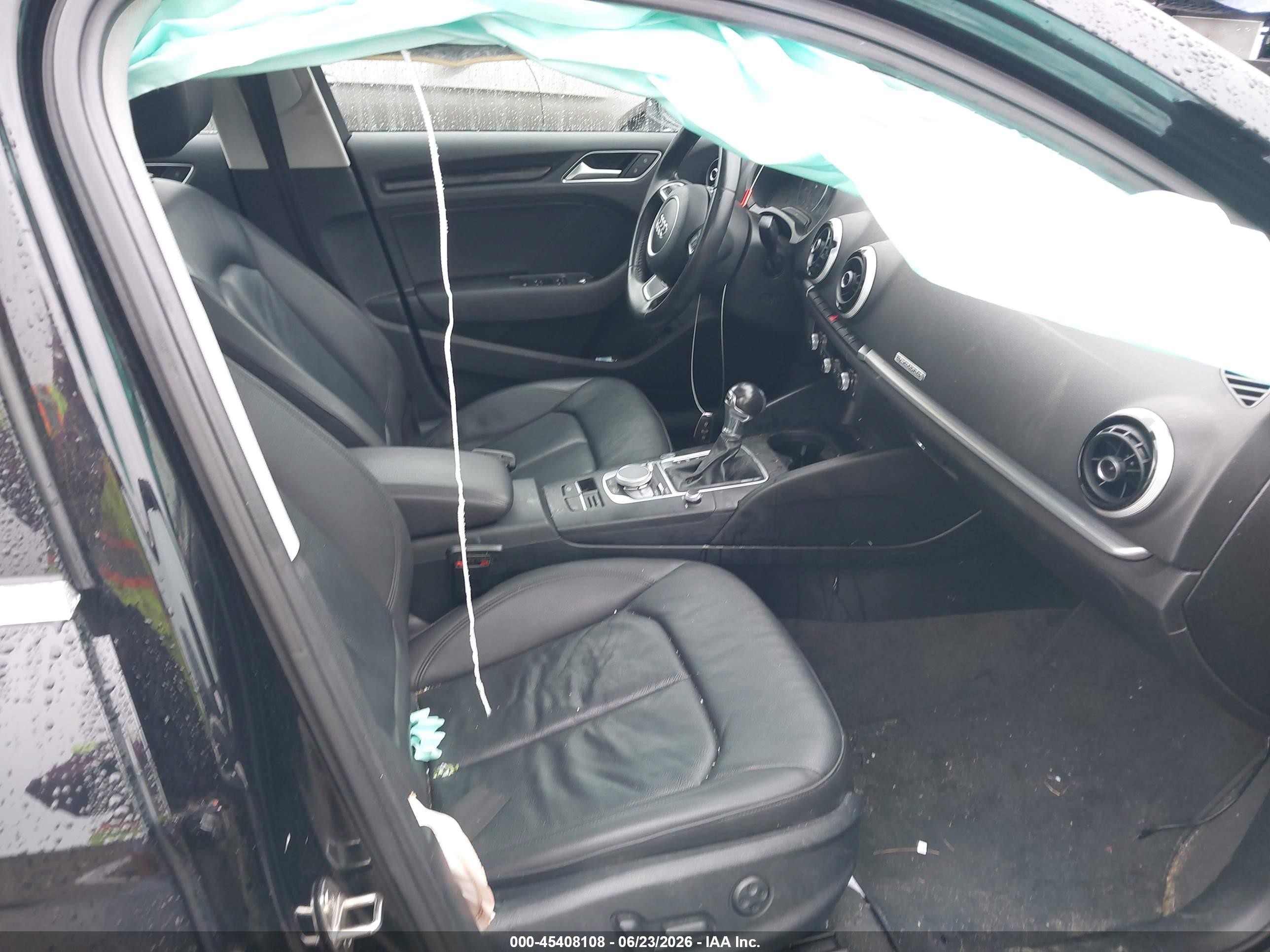 2015 Audi A3 2.0t Premium Black vin: WAUEFGFF4F1135538