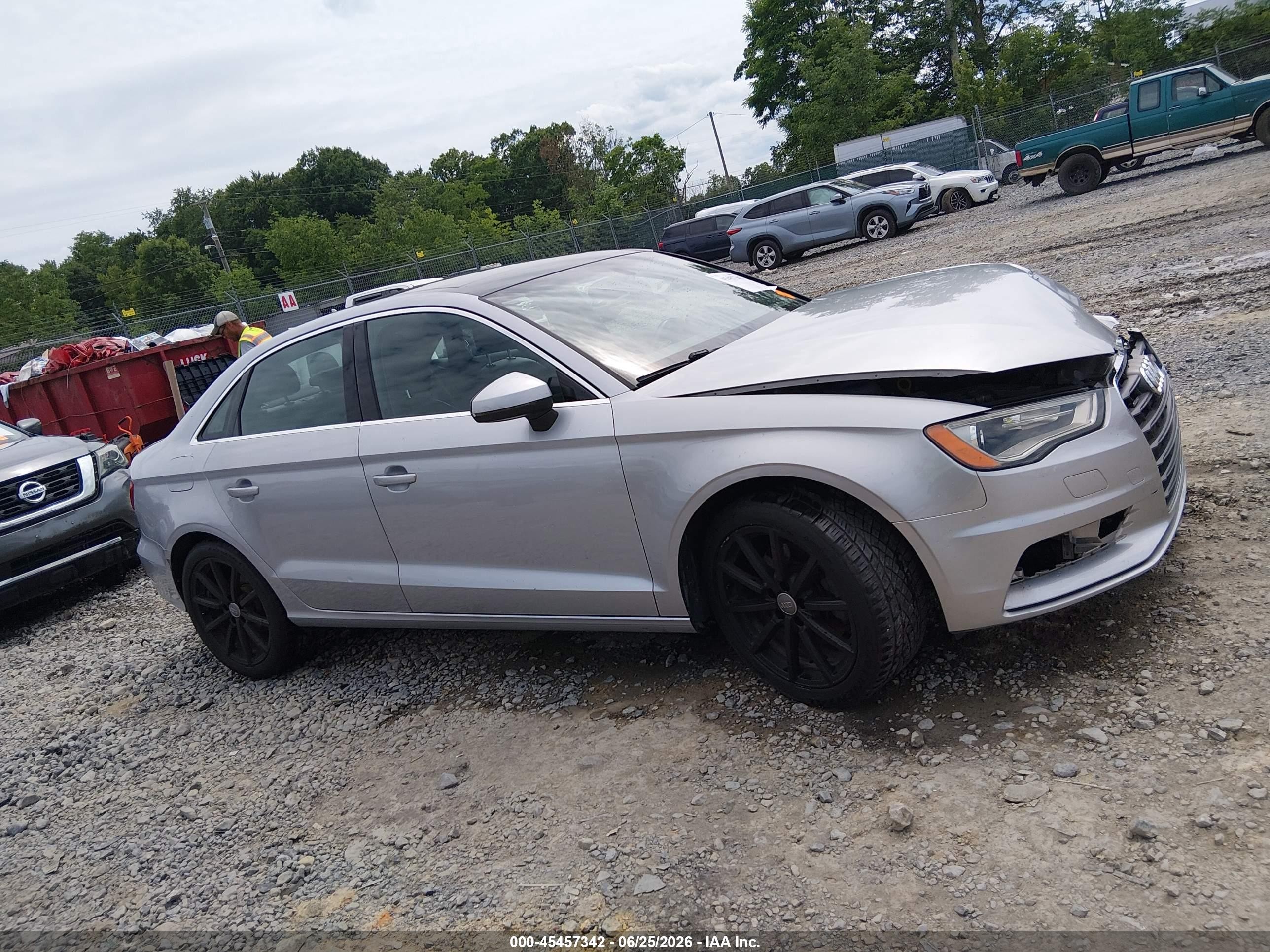 2015 Audi A3 2.0t Premium Silver vin: WAUEFGFF5F1076449