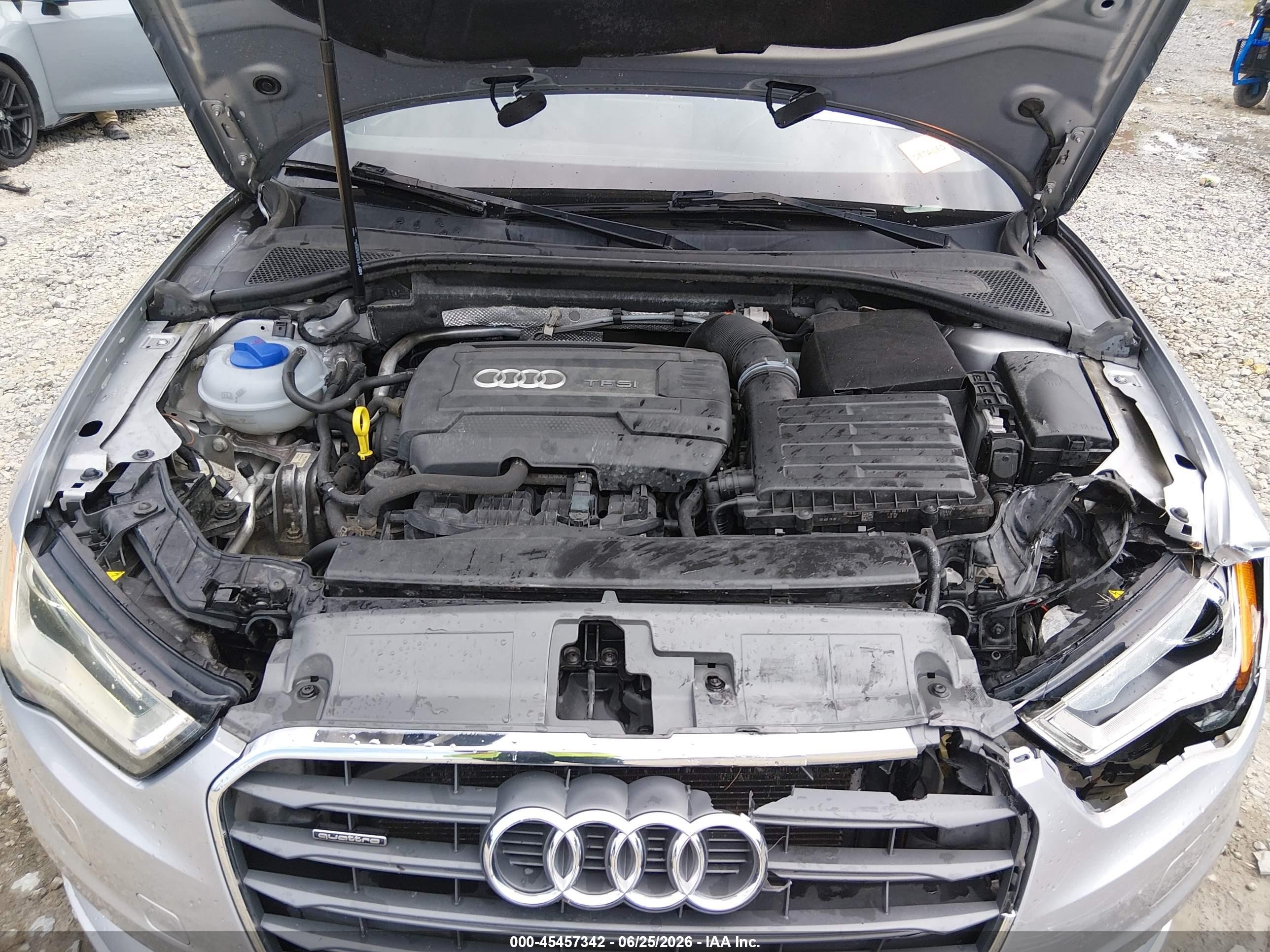 2015 Audi A3 2.0t Premium Silver vin: WAUEFGFF5F1076449