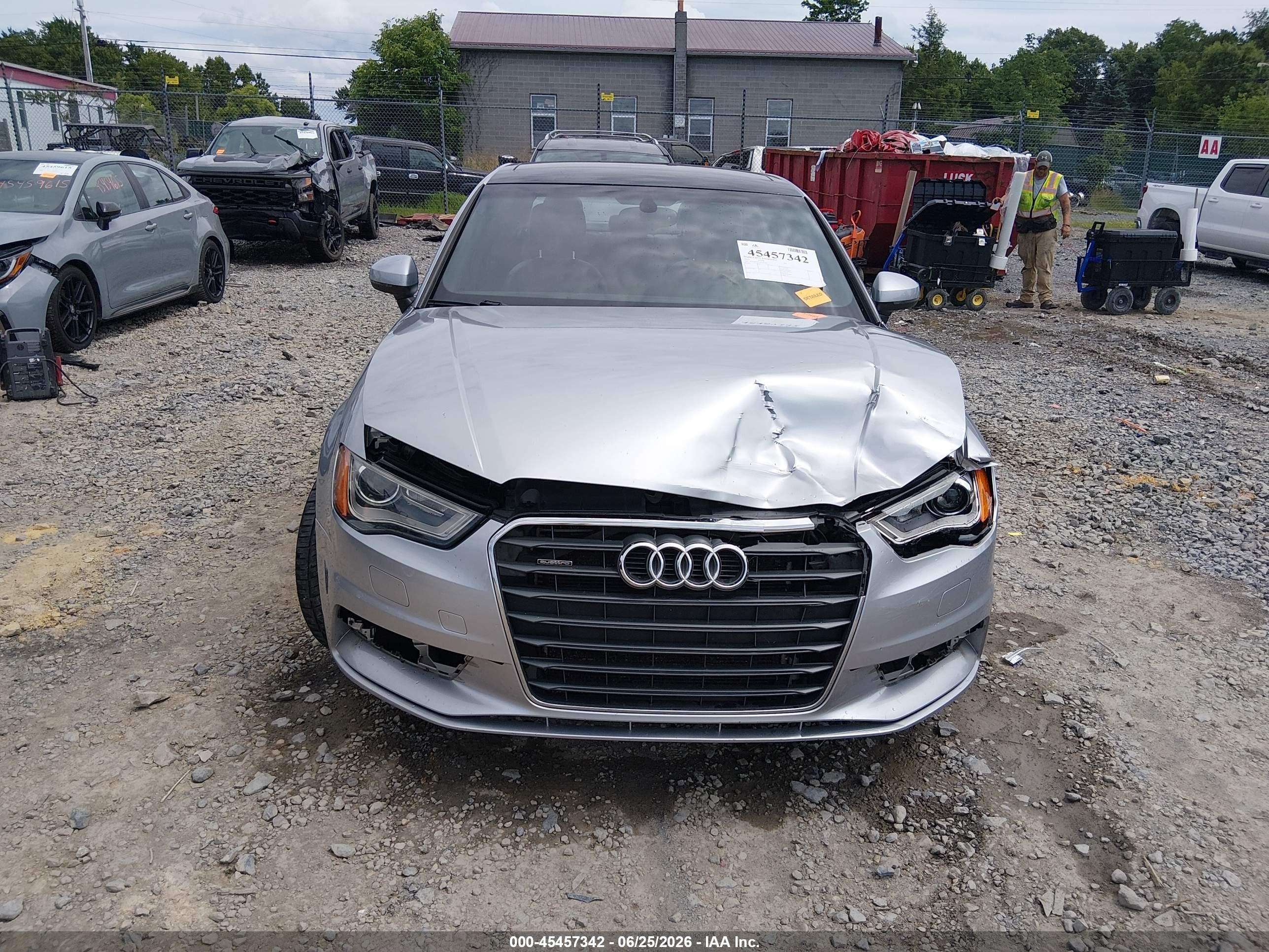 2015 Audi A3 2.0t Premium Silver vin: WAUEFGFF5F1076449