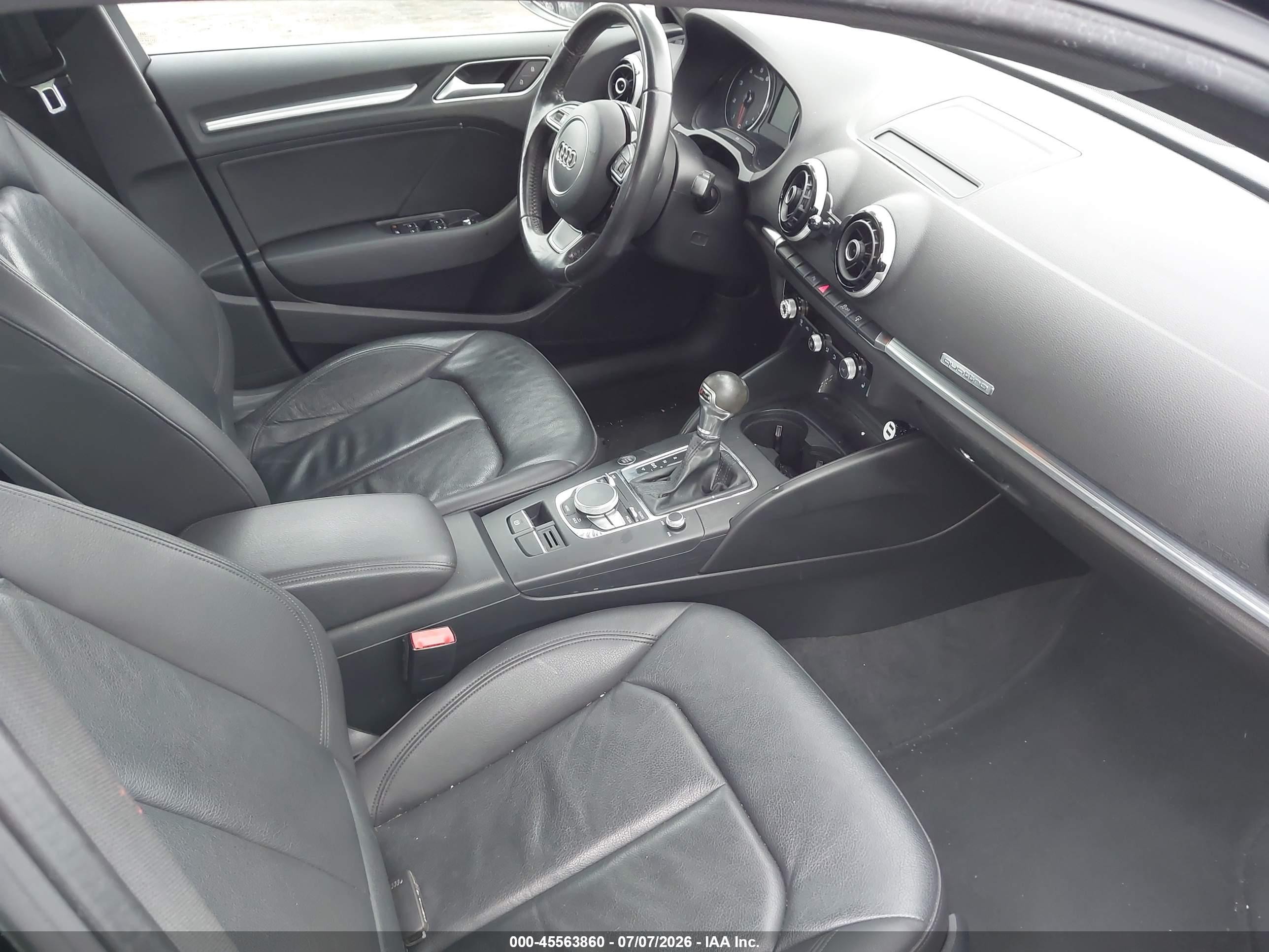 2015 Audi A3 2.0t Premium Black vin: WAUEFGFF6F1064259