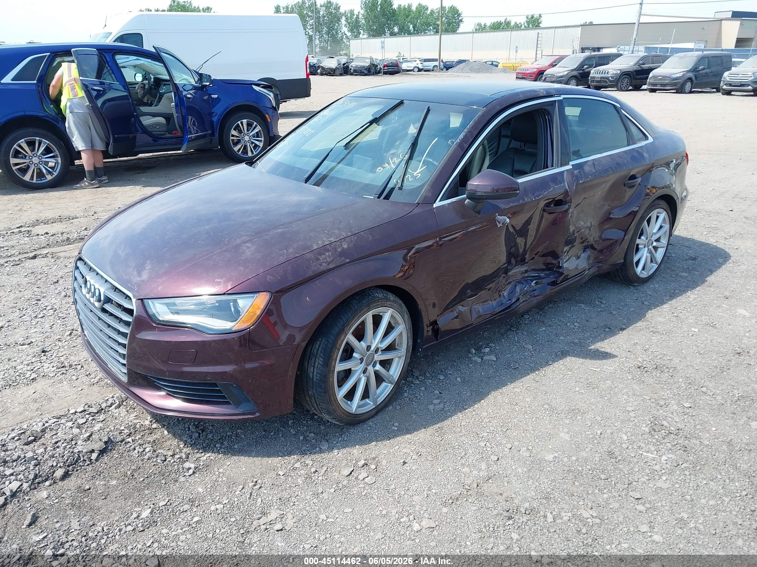 2015 Audi A3 2.0t Premium Purple vin: WAUEFGFF7F1047888