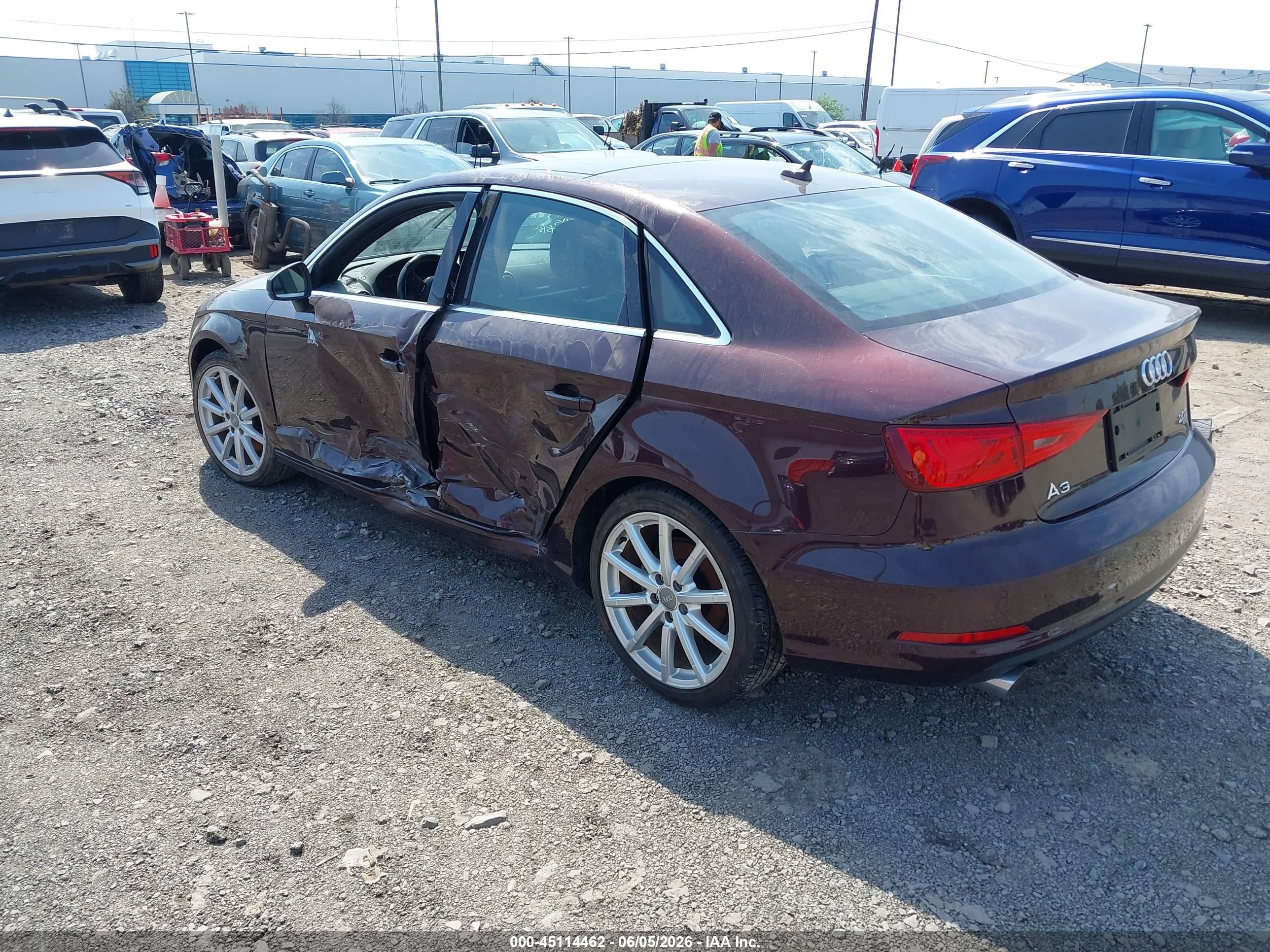 2015 Audi A3 2.0t Premium Purple vin: WAUEFGFF7F1047888