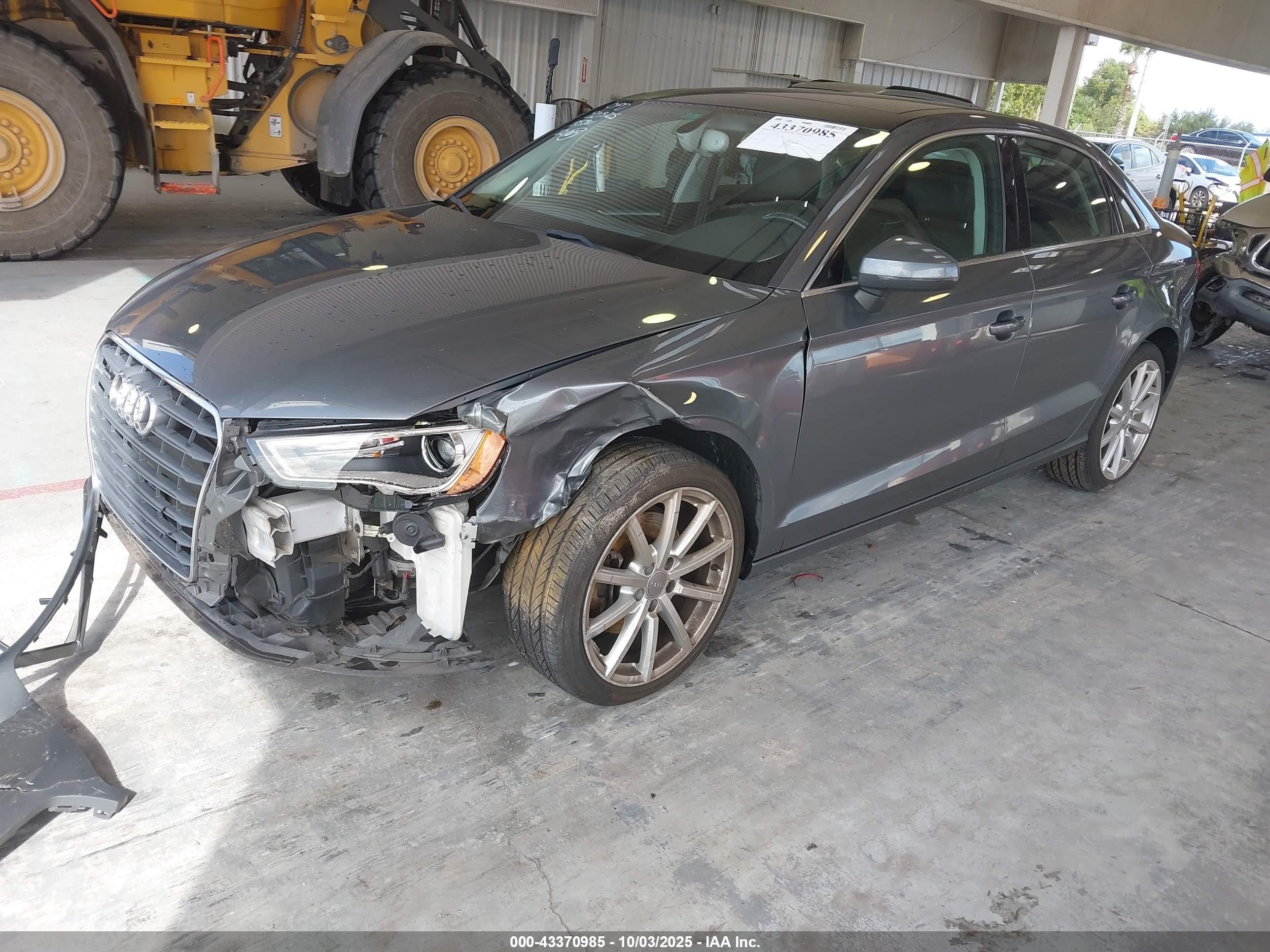 2015 Audi A3 2.0t Premium Gray vin: WAUEFGFF7F1075898