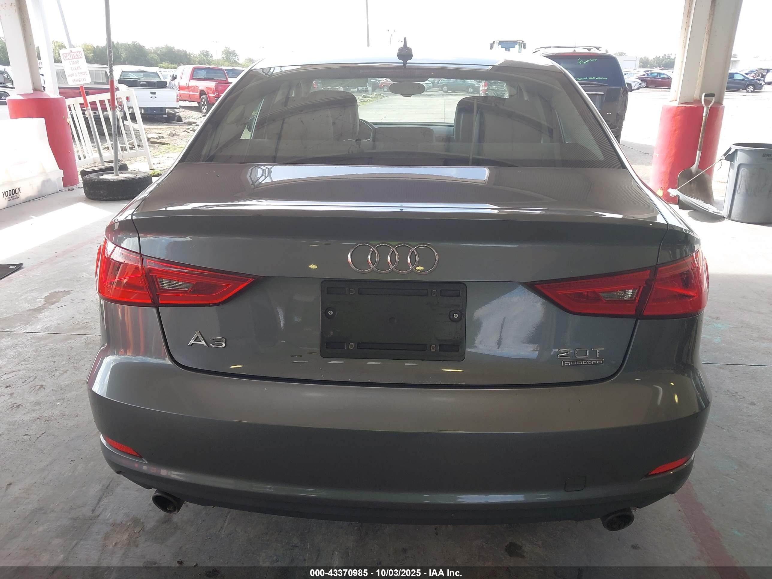 2015 Audi A3 2.0t Premium Gray vin: WAUEFGFF7F1075898
