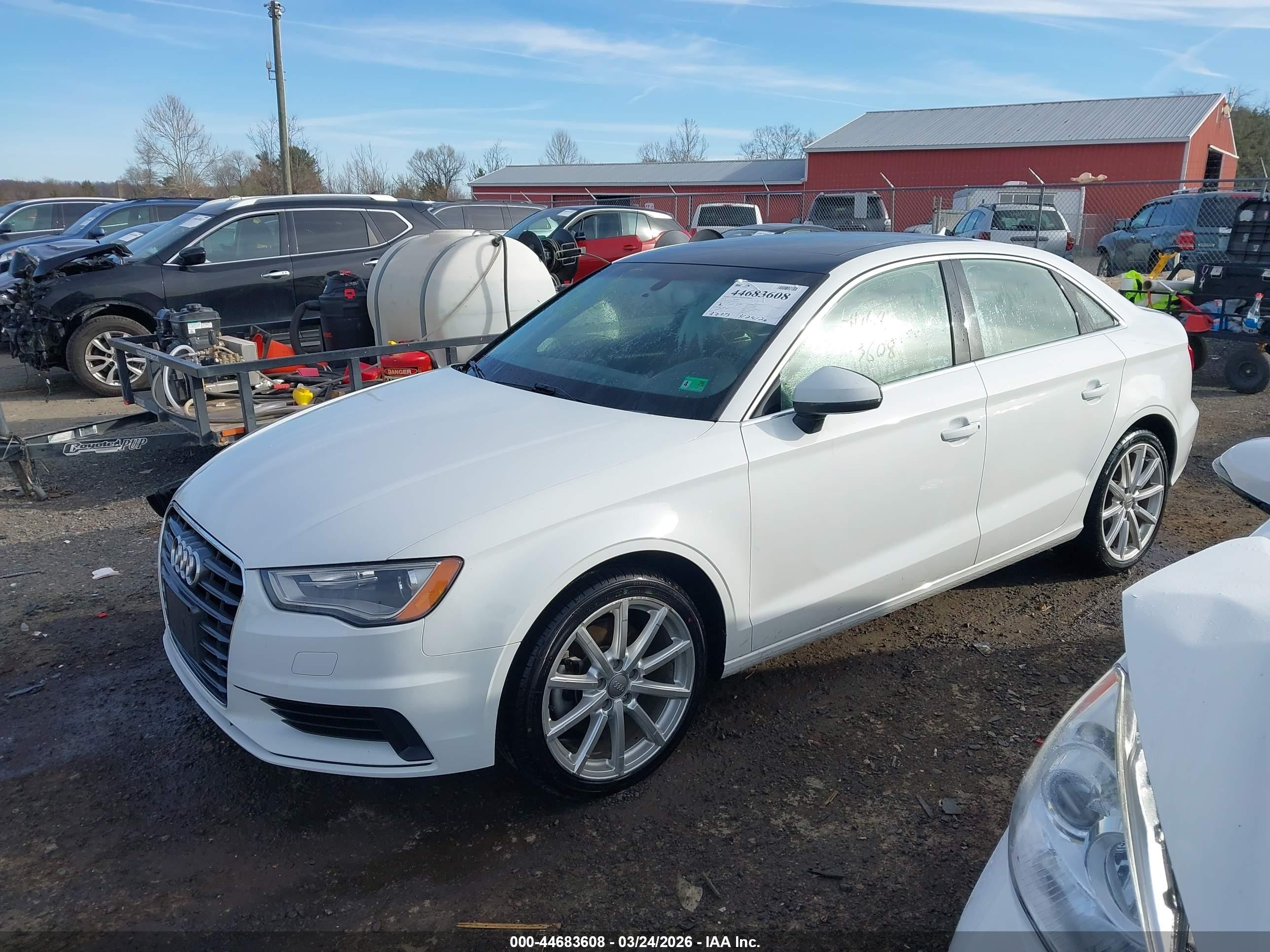 2015 Audi A3 2.0t Premium White vin: WAUEFGFF7F1121150