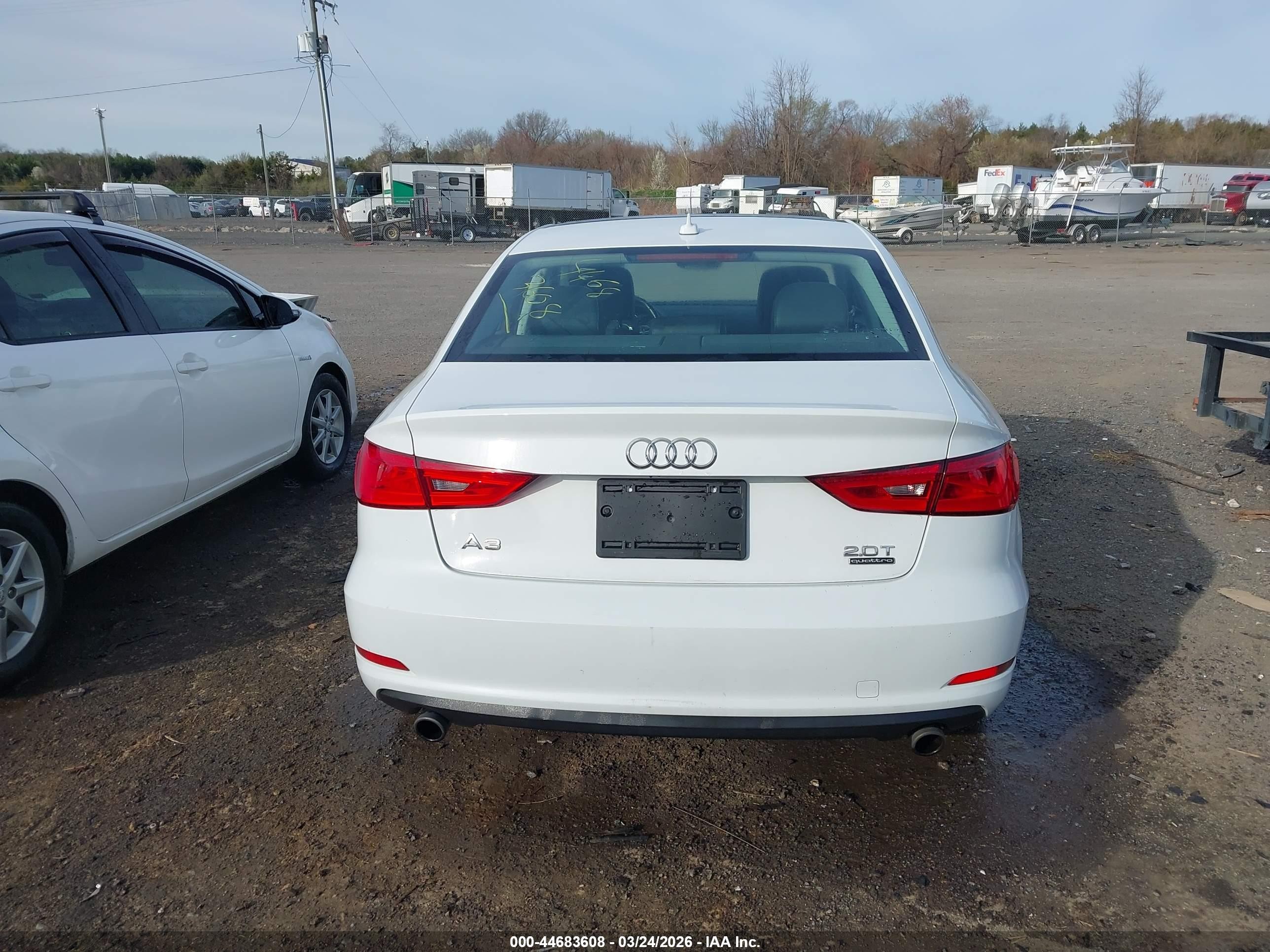 2015 Audi A3 2.0t Premium White vin: WAUEFGFF7F1121150