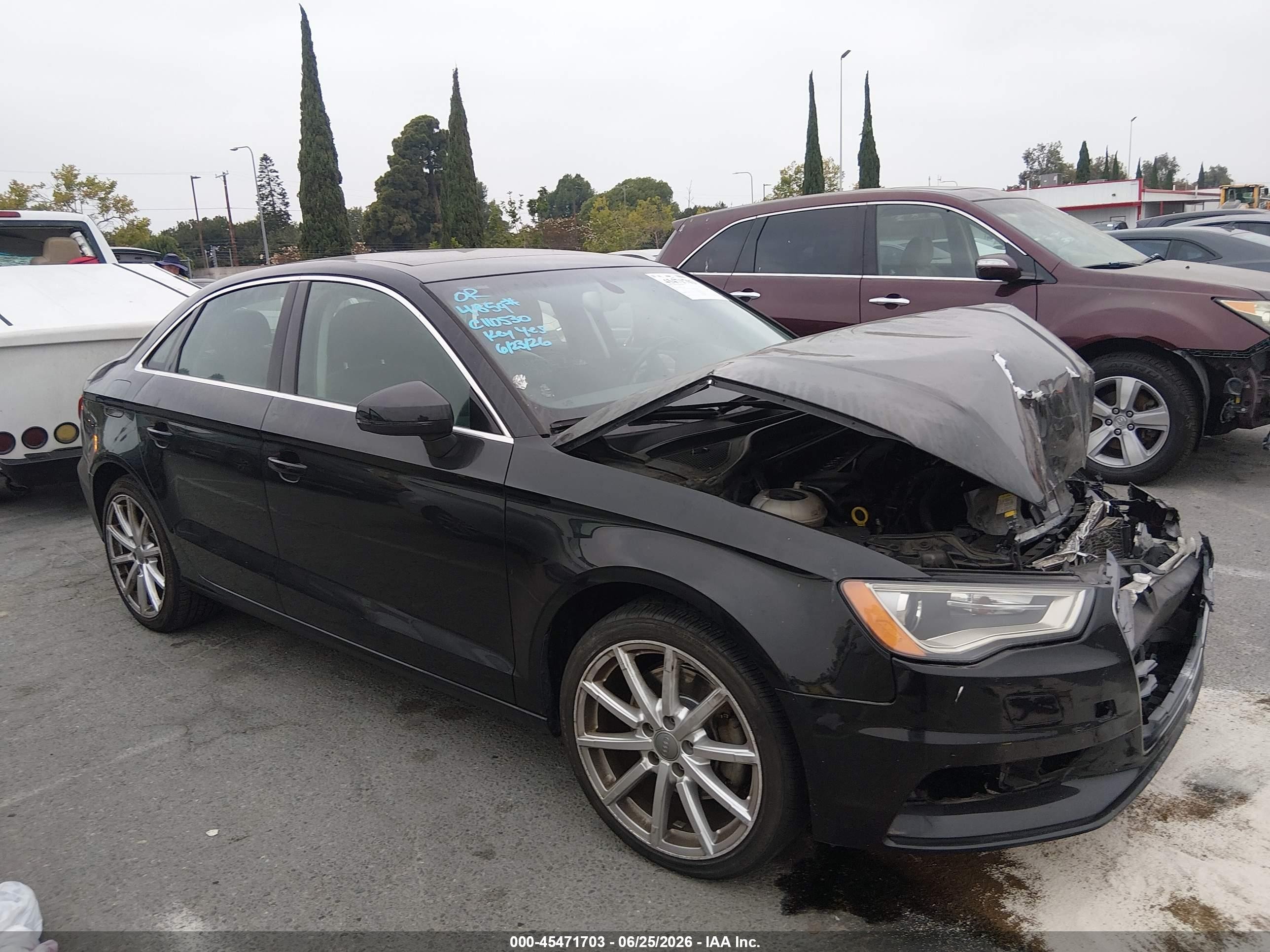 2015 Audi A3 2.0t Premium Black vin: WAUEFGFF8F1134859