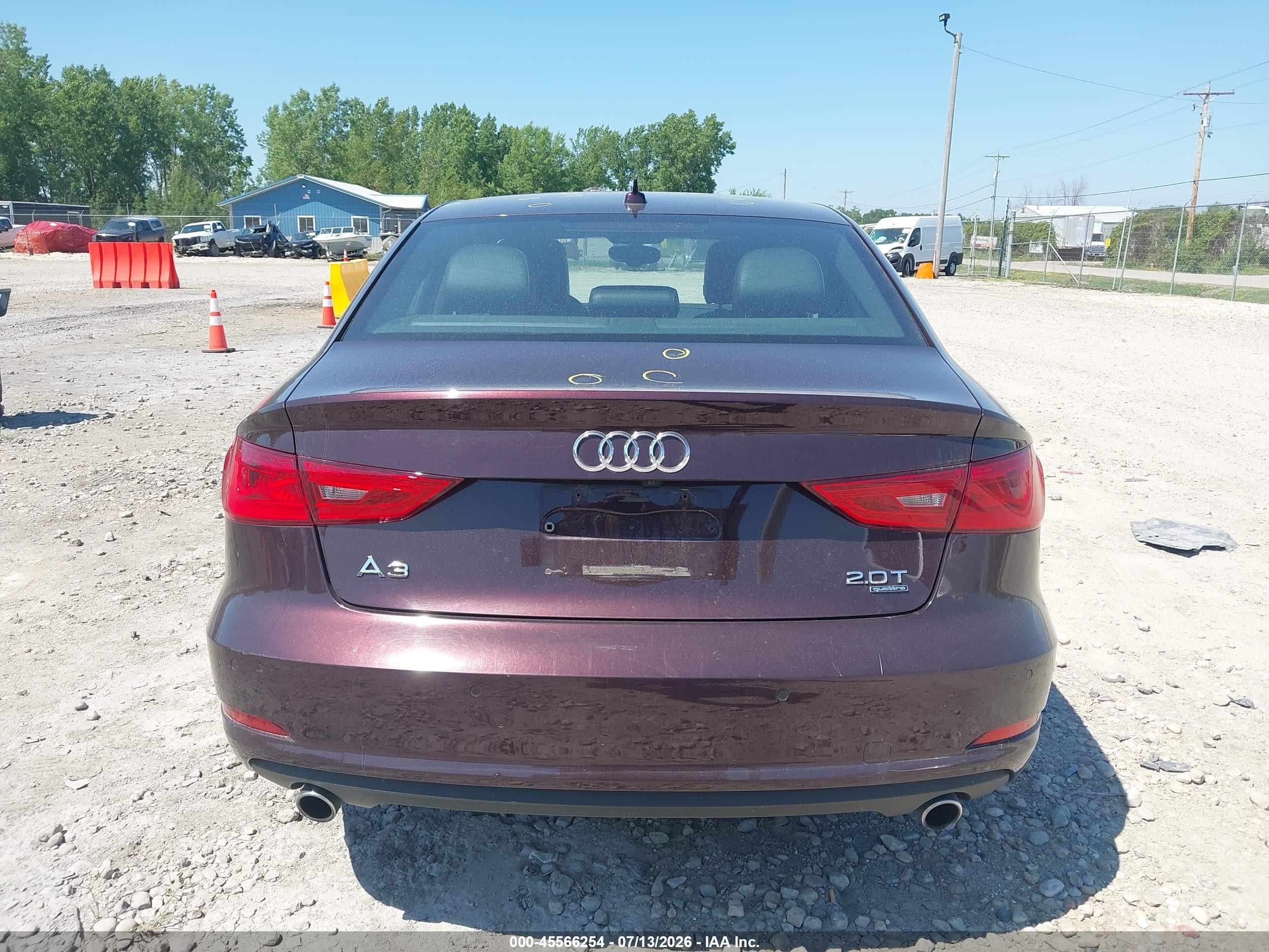 2015 Audi A3 2.0t Premium Maroon vin: WAUEFGFF9F1037458