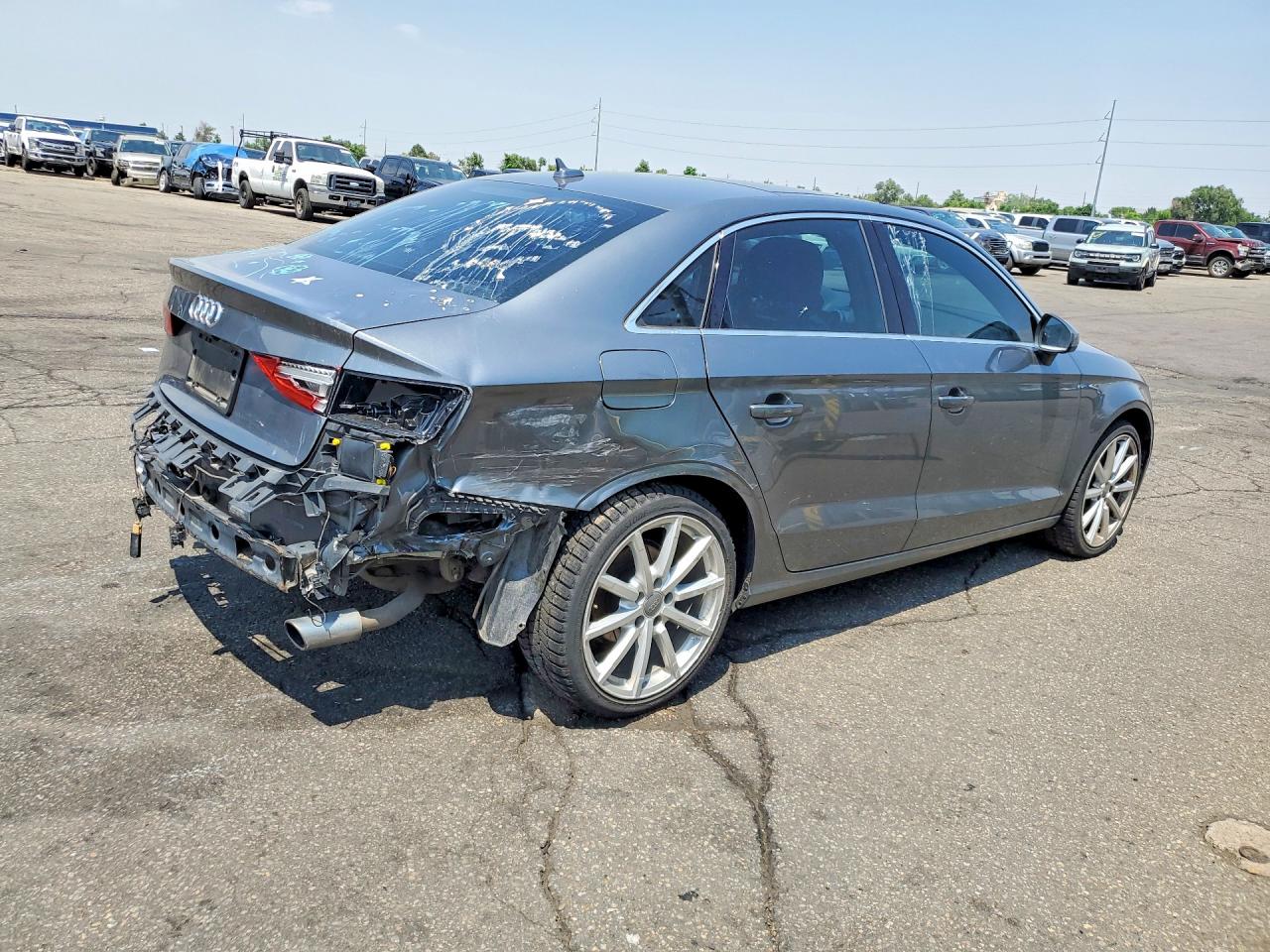 2015 Audi A3 Premium Plus Gray vin: WAUEFGFF9F1097157