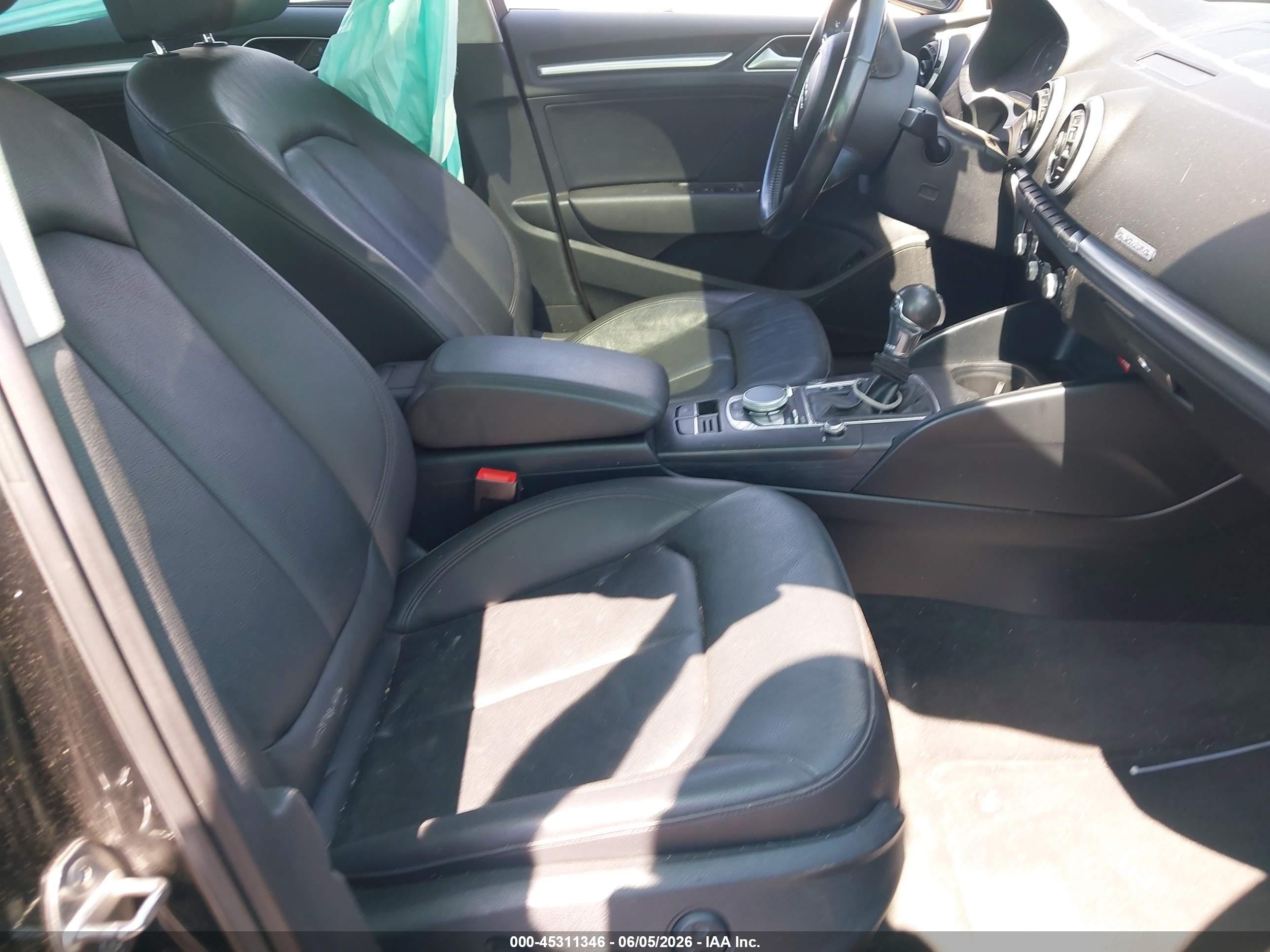 2015 Audi A3 2.0t Premium Black vin: WAUEFGFFXF1133289