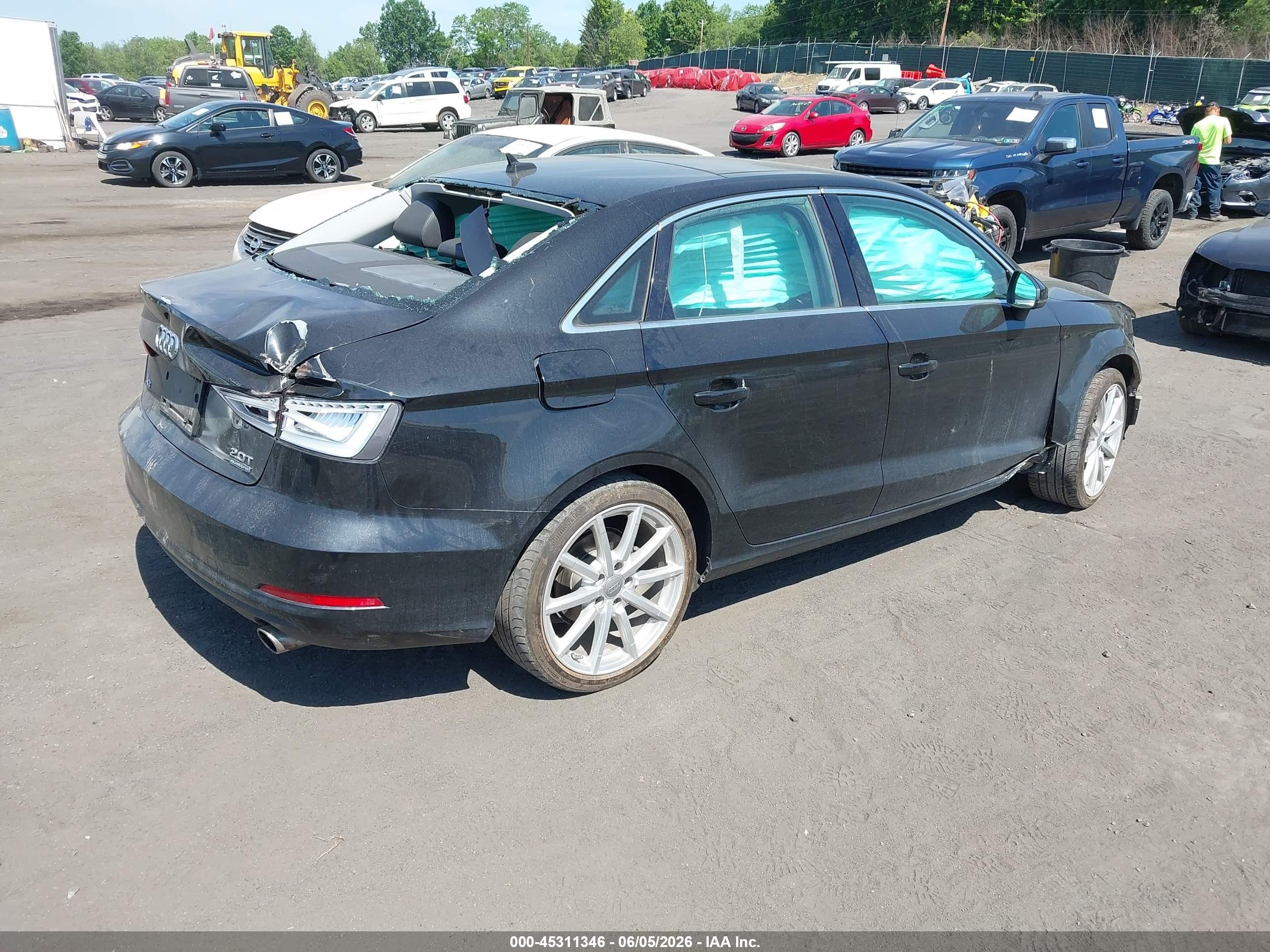2015 Audi A3 2.0t Premium Black vin: WAUEFGFFXF1133289
