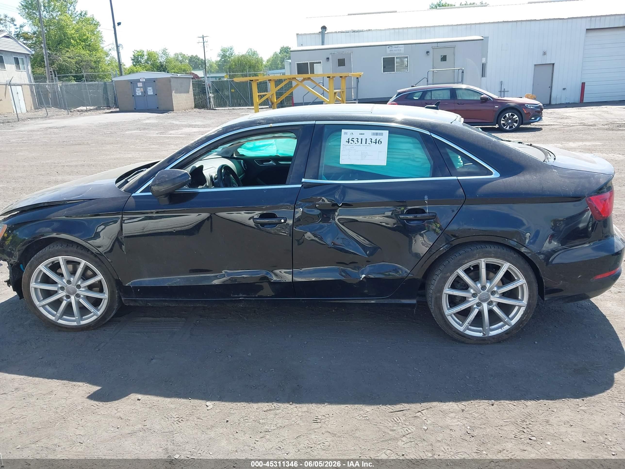 2015 Audi A3 2.0t Premium Black vin: WAUEFGFFXF1133289