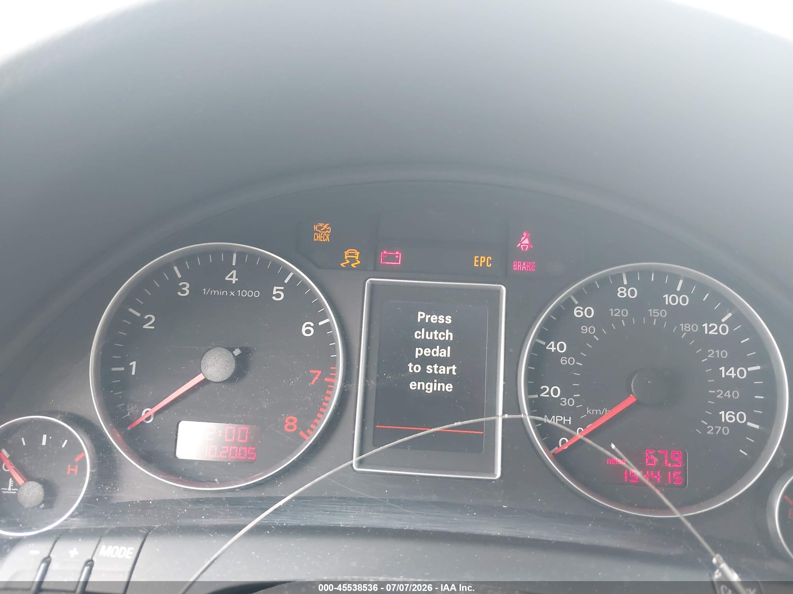 2006 Audi A4 3.2 Silver vin: WAUEG78E46A090246