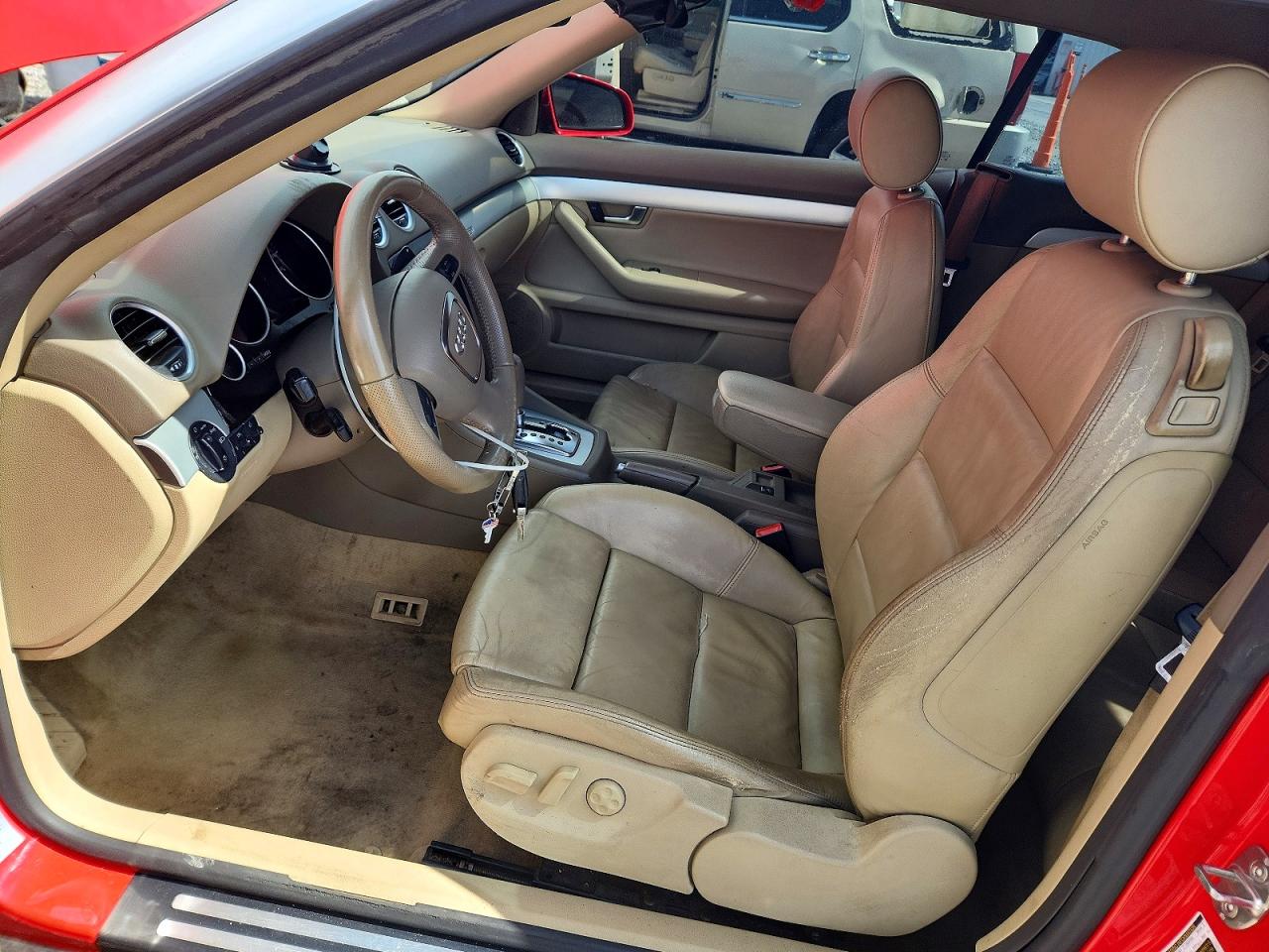 2007 Audi A4 S-line 3.2 Cabriolet Quattro Red vin: WAUEH48H47K014222