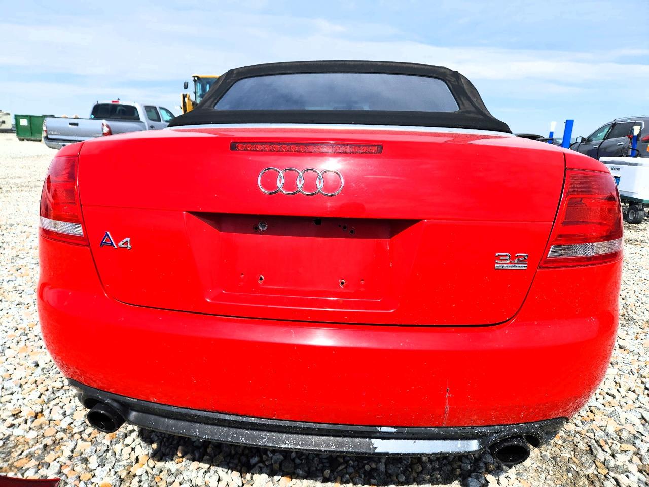 2007 Audi A4 S-line 3.2 Cabriolet Quattro Red vin: WAUEH48H47K014222