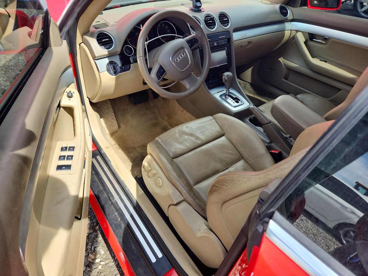 2007 Audi A4 S-line 3.2 Cabriolet Quattro Red vin: WAUEH48H47K014222