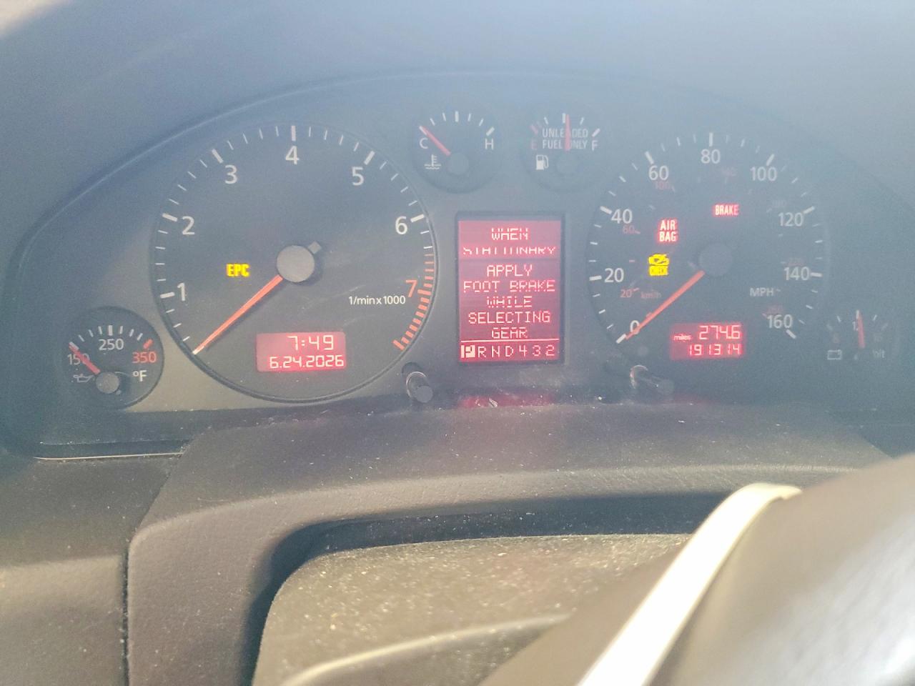 2001 Audi A6 2.8 Quattro Tan vin: WAUEH64B71N030353