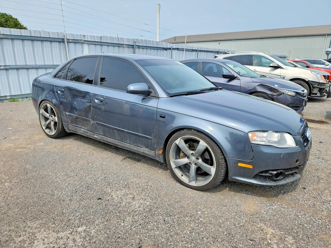 2008 Audi A4 S-line 3.2 Quattro Gray vin: WAUEH68E98A088485