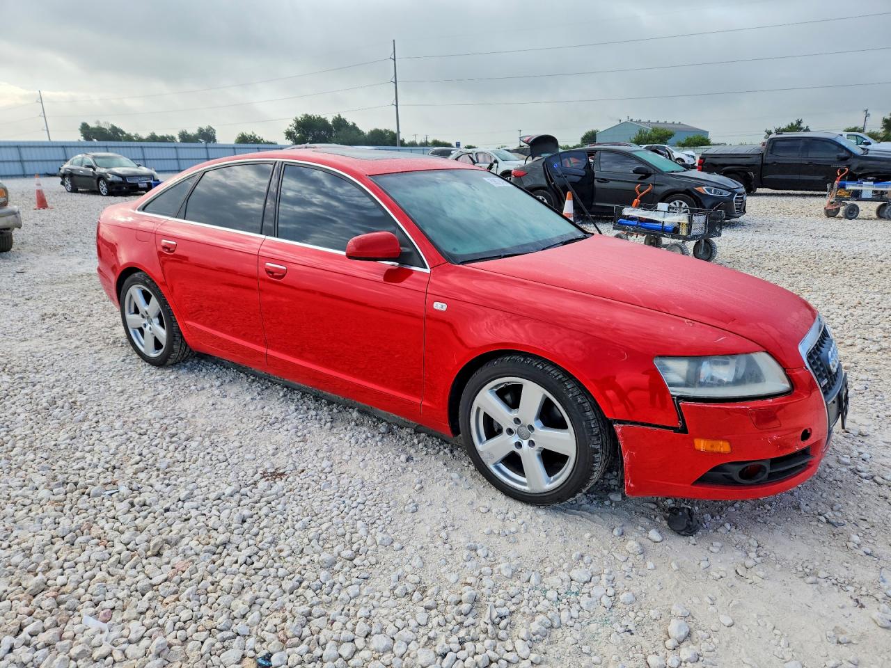 2006 Audi A6 S-line 3.2 Quattro Red vin: WAUEH74F26N118114