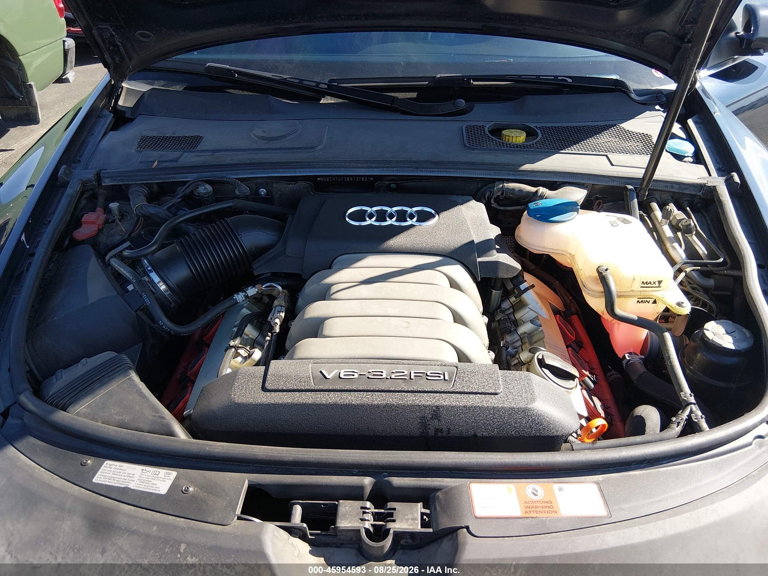2008 Audi A6 3.2 Dark Blue vin: WAUEH74F28N127821