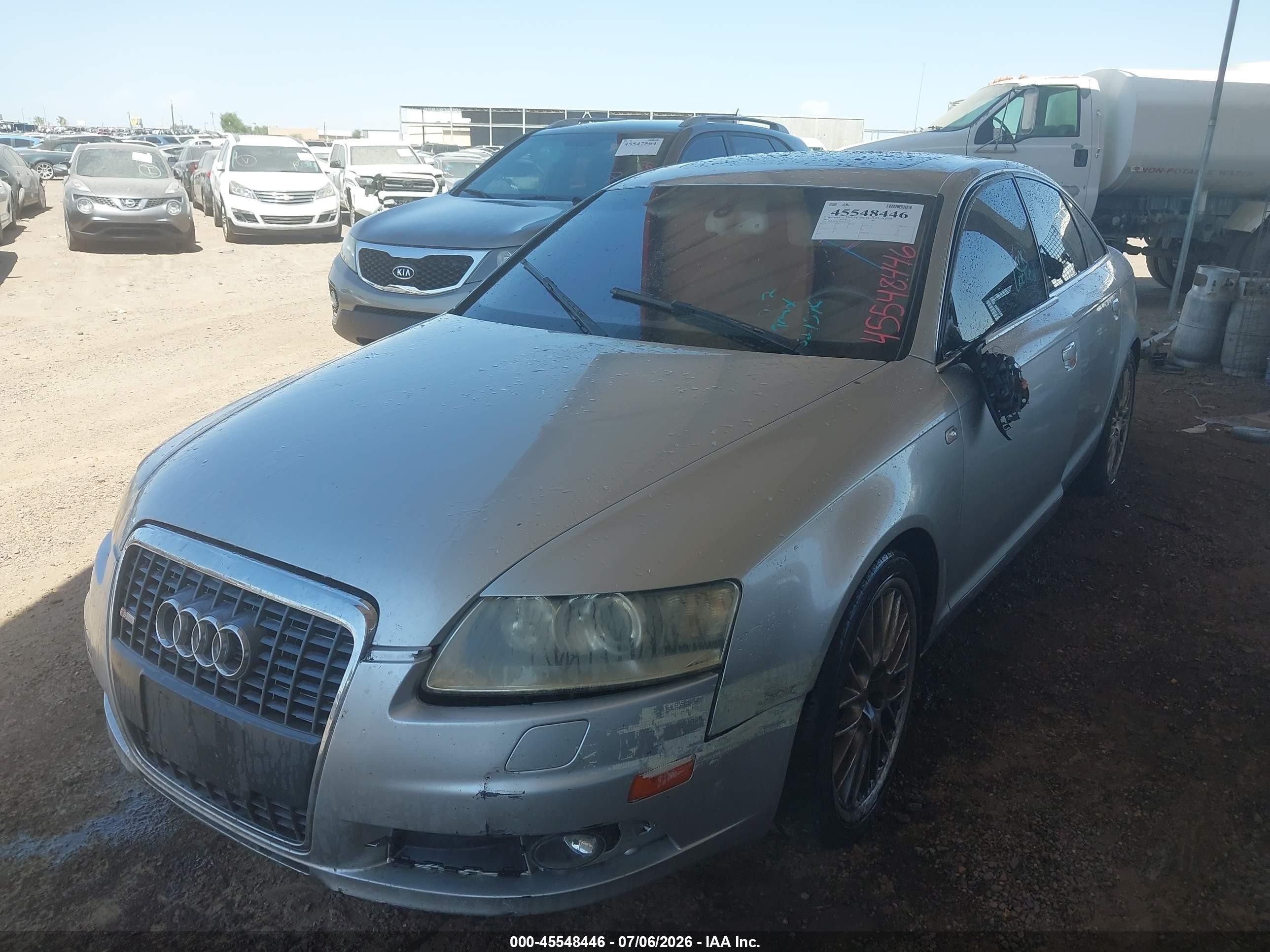 2007 Audi A6 3.2 Gray vin: WAUEH74FX7N027576