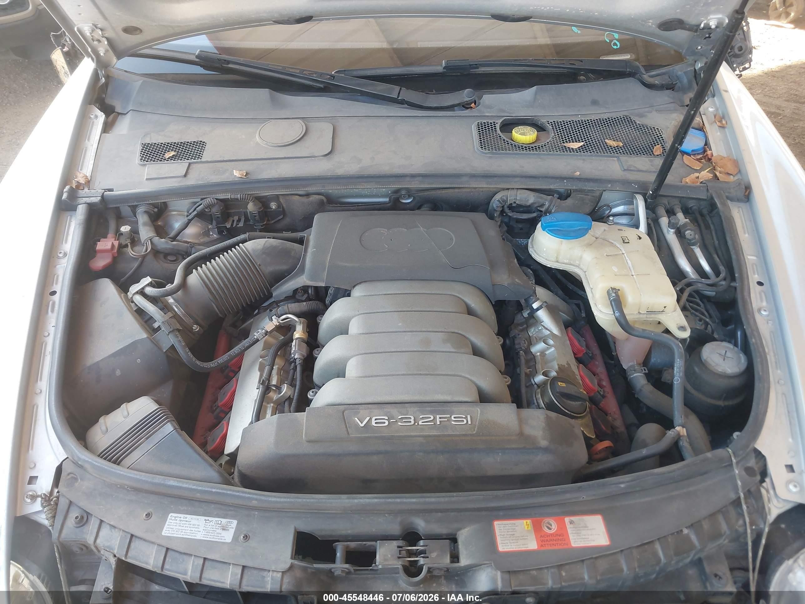 2007 Audi A6 3.2 Gray vin: WAUEH74FX7N027576