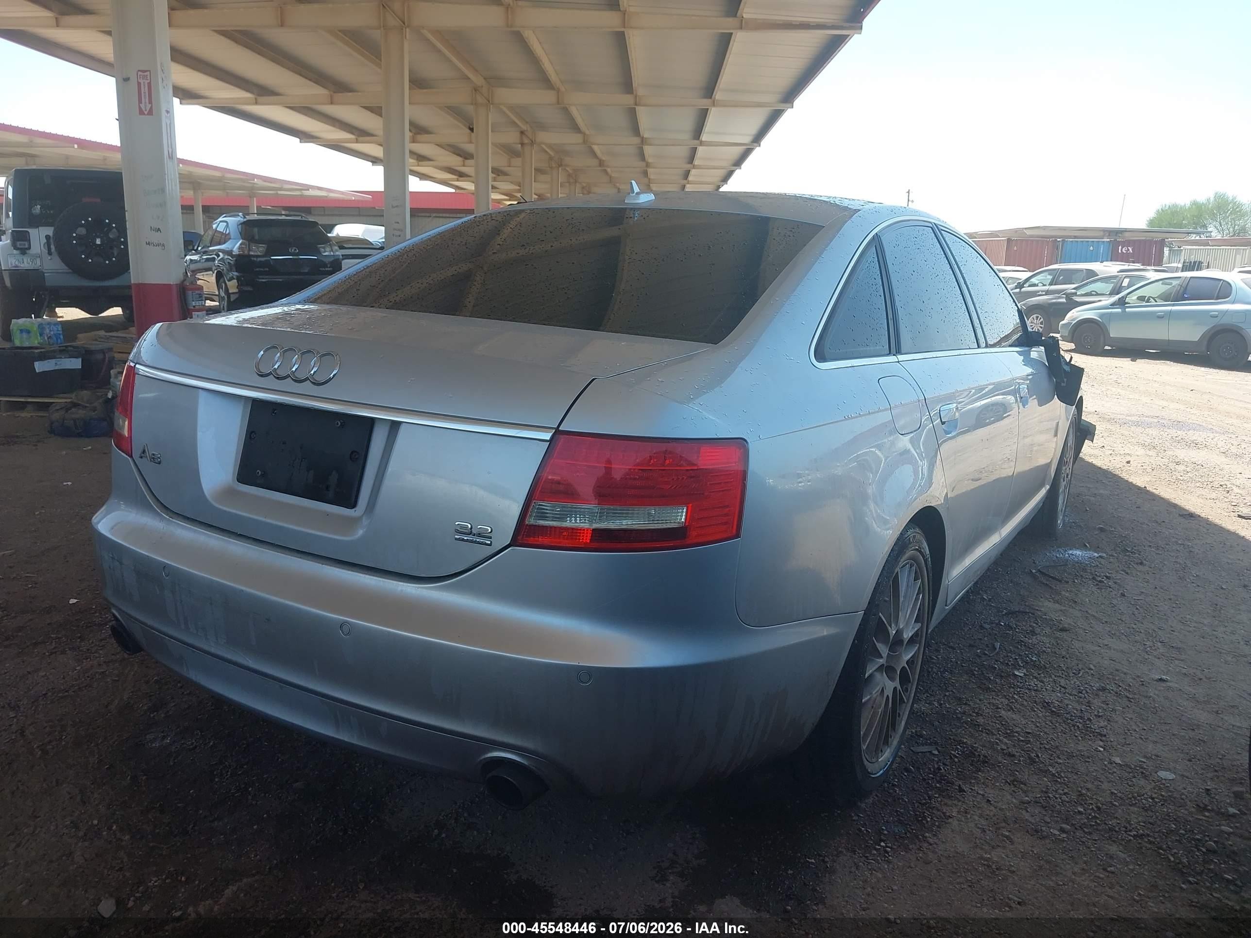 2007 Audi A6 3.2 Gray vin: WAUEH74FX7N027576